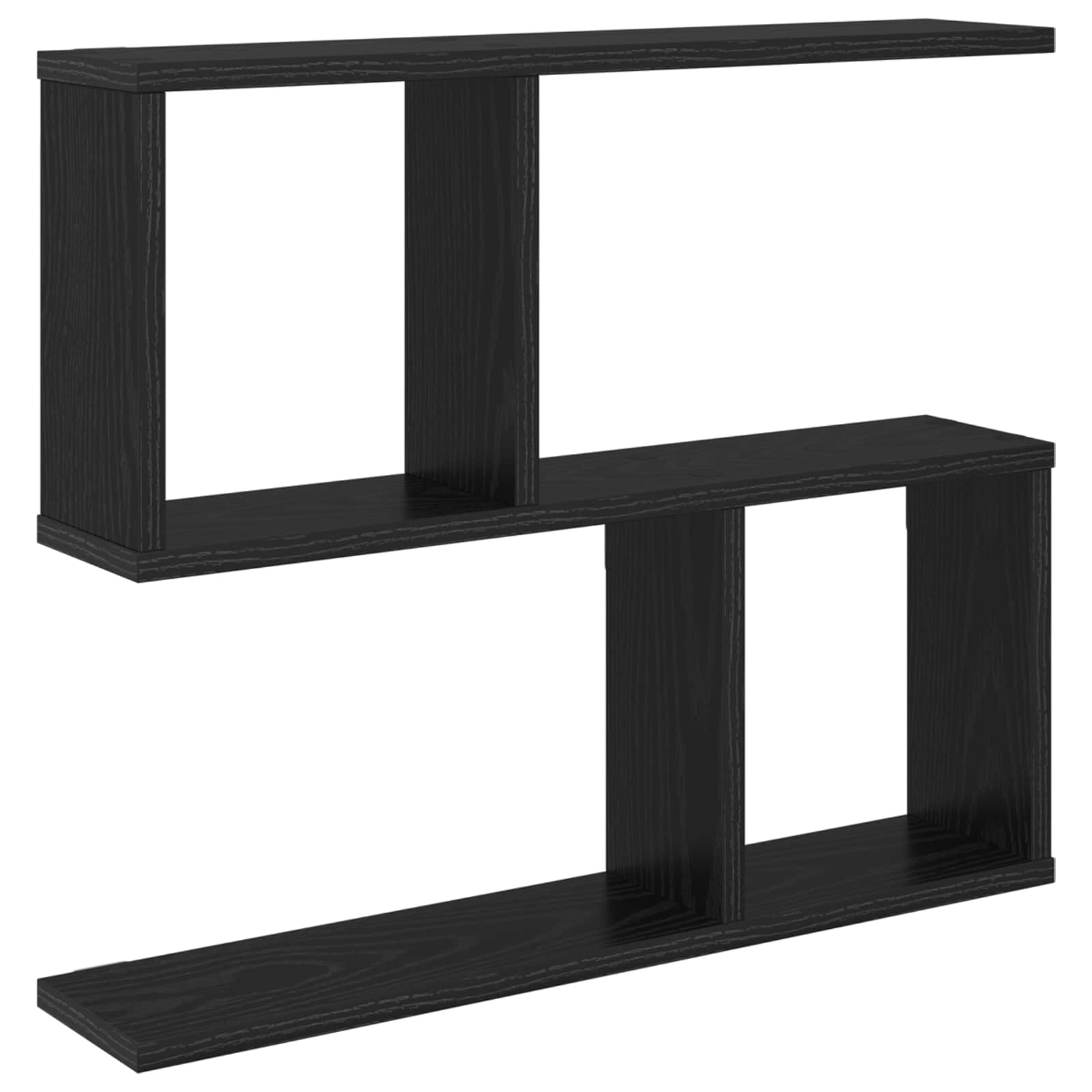 Vägg hylla Svart ek 60 x 12 x 50,5 cm Konstruerat trä