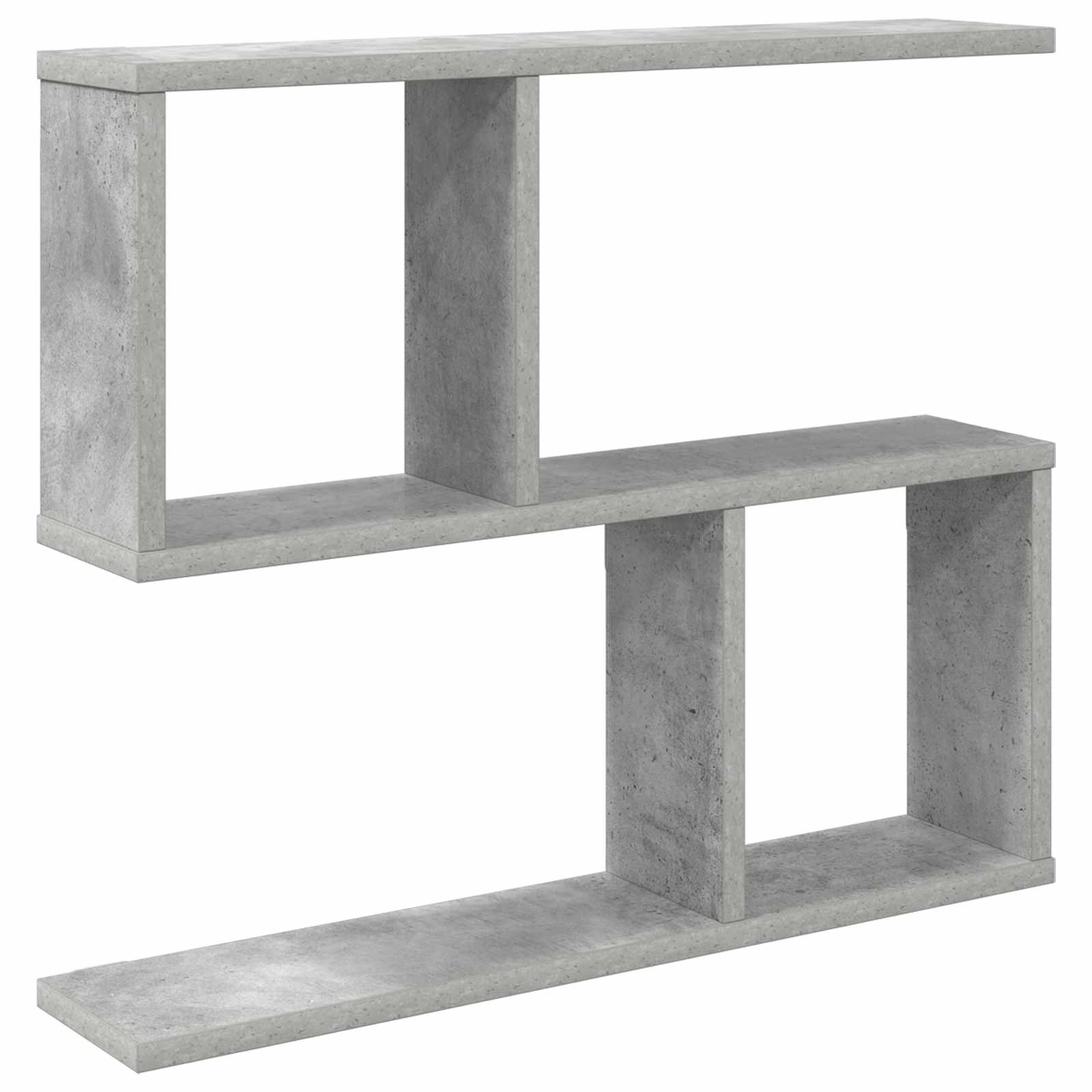 Vägg hylla Betonggrå 60 x 12 x 50,5 cm Konstruerat trä