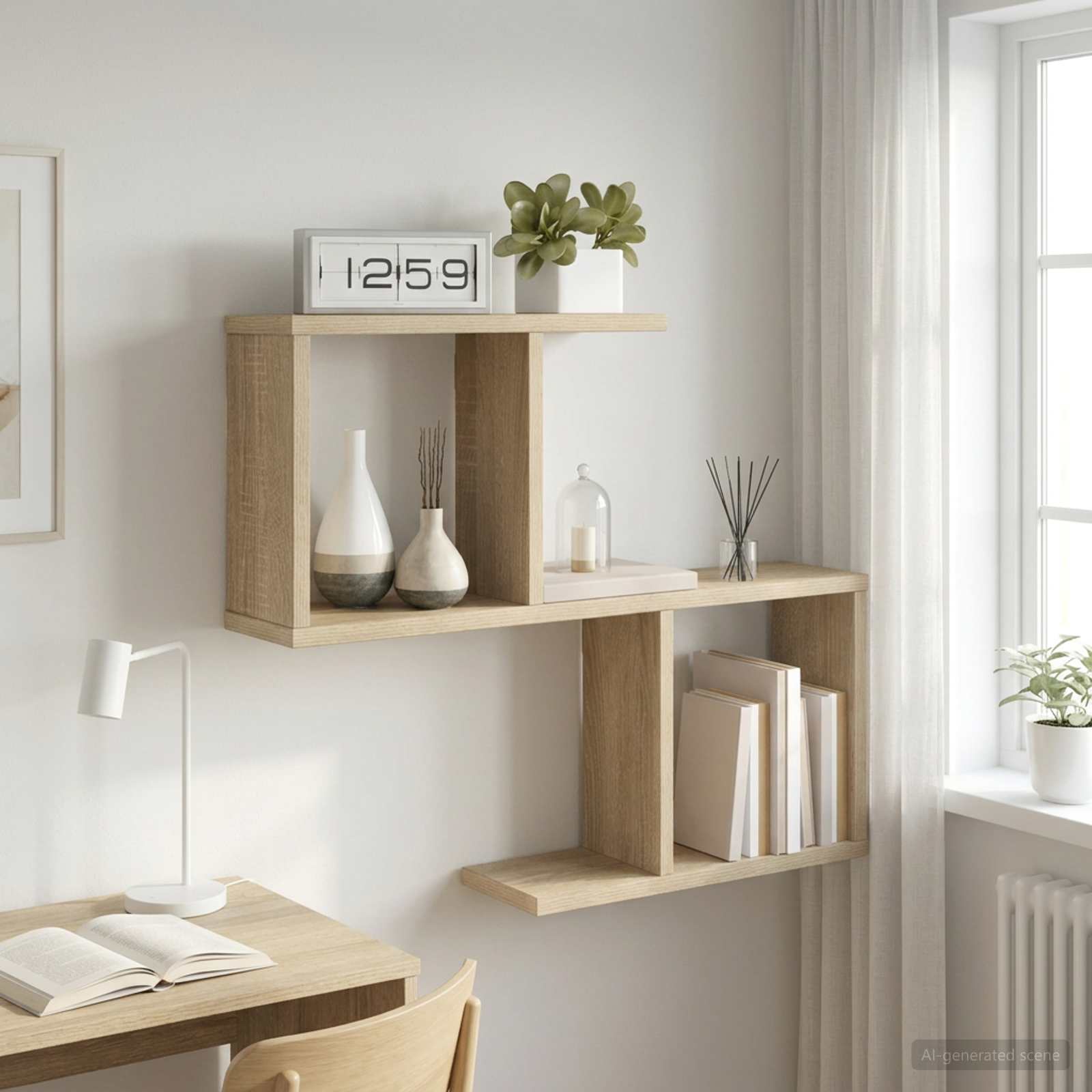 Vägg hylla Sonoma-ek 60 x 12 x 50,5 cm Konstruerat trä