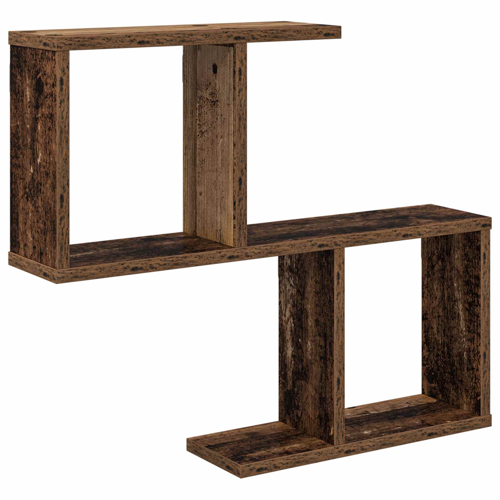 Vägg hylla Gammalt trä 60 x 12 x 50,5 cm Konstruerat trä