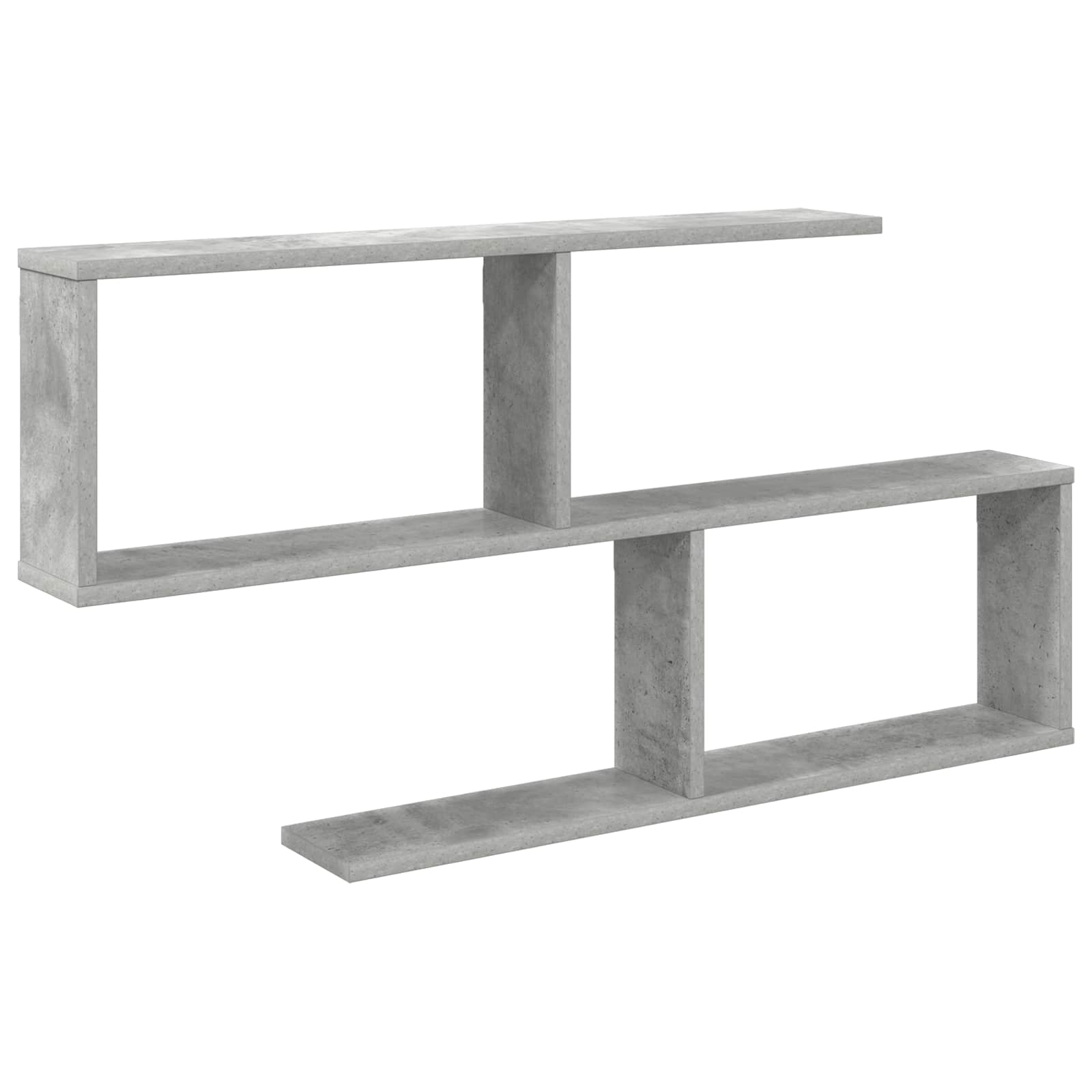 Vägg hylla Betonggrå 100 x 12 x 50,5 cm Konstruerat trä