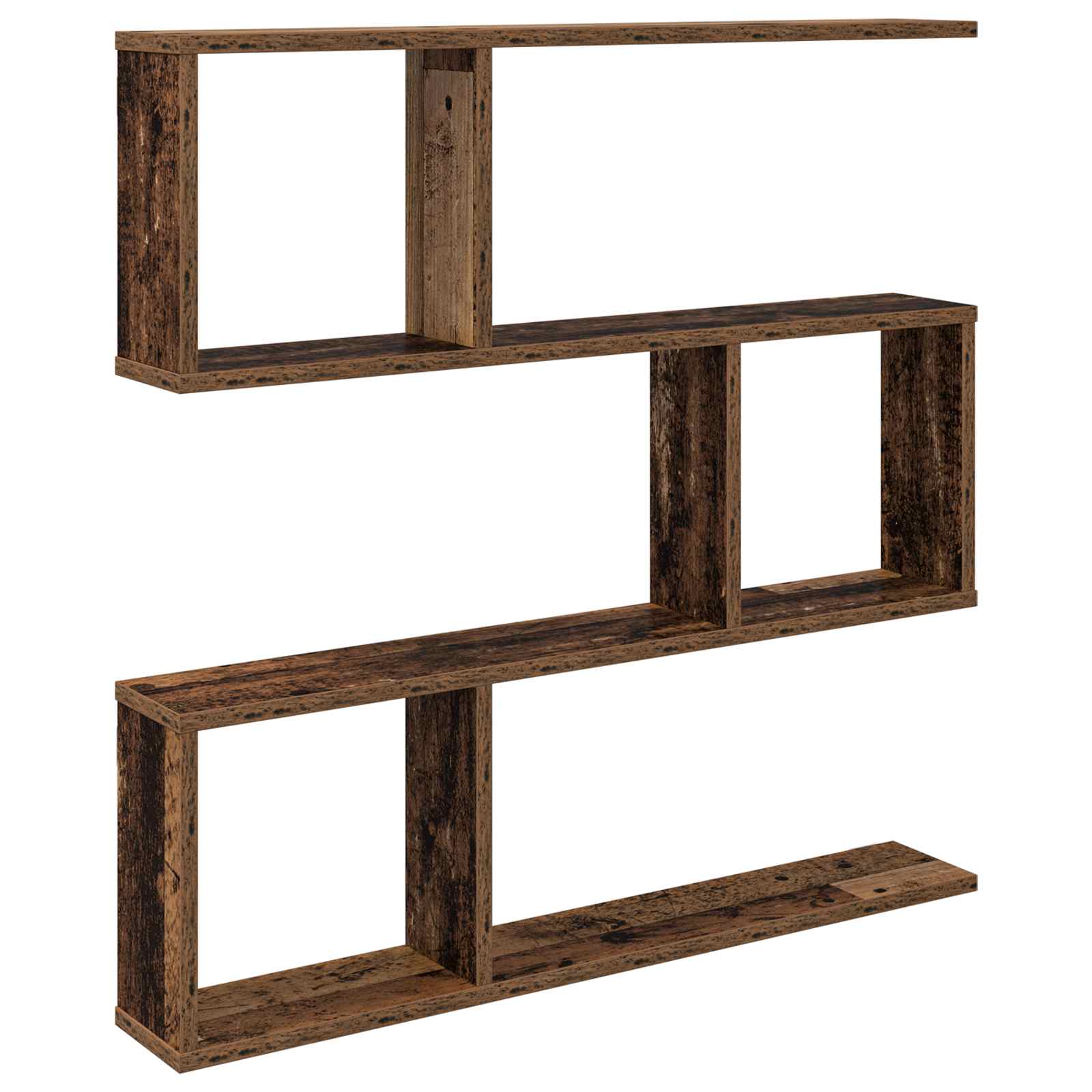 Vägg hylla Gammalt trä 80 x 12 x 79,5 cm Konstruerat trä