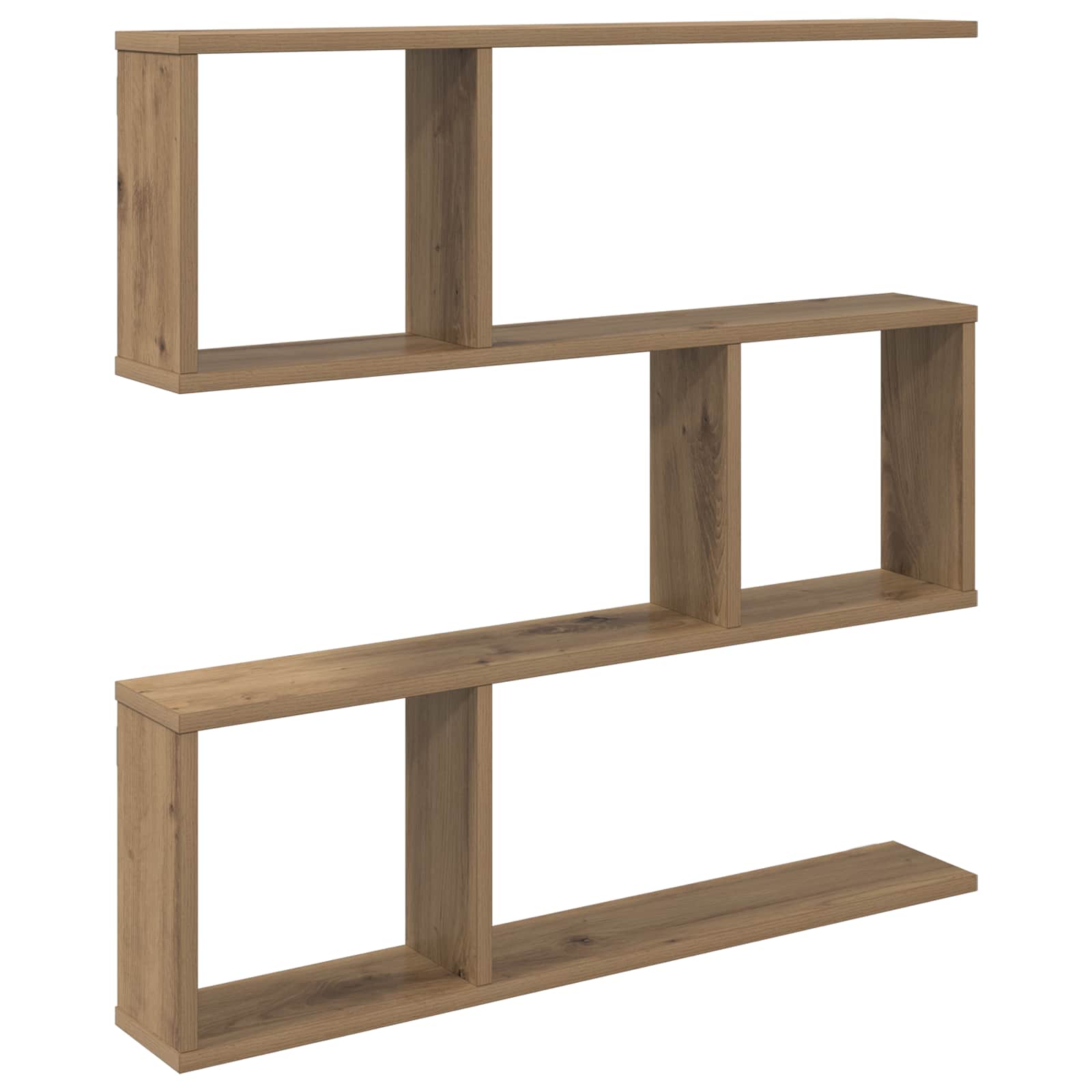 Vägg hylla Artisan-ek 80 x 12 x 79,5 cm Konstruerat trä