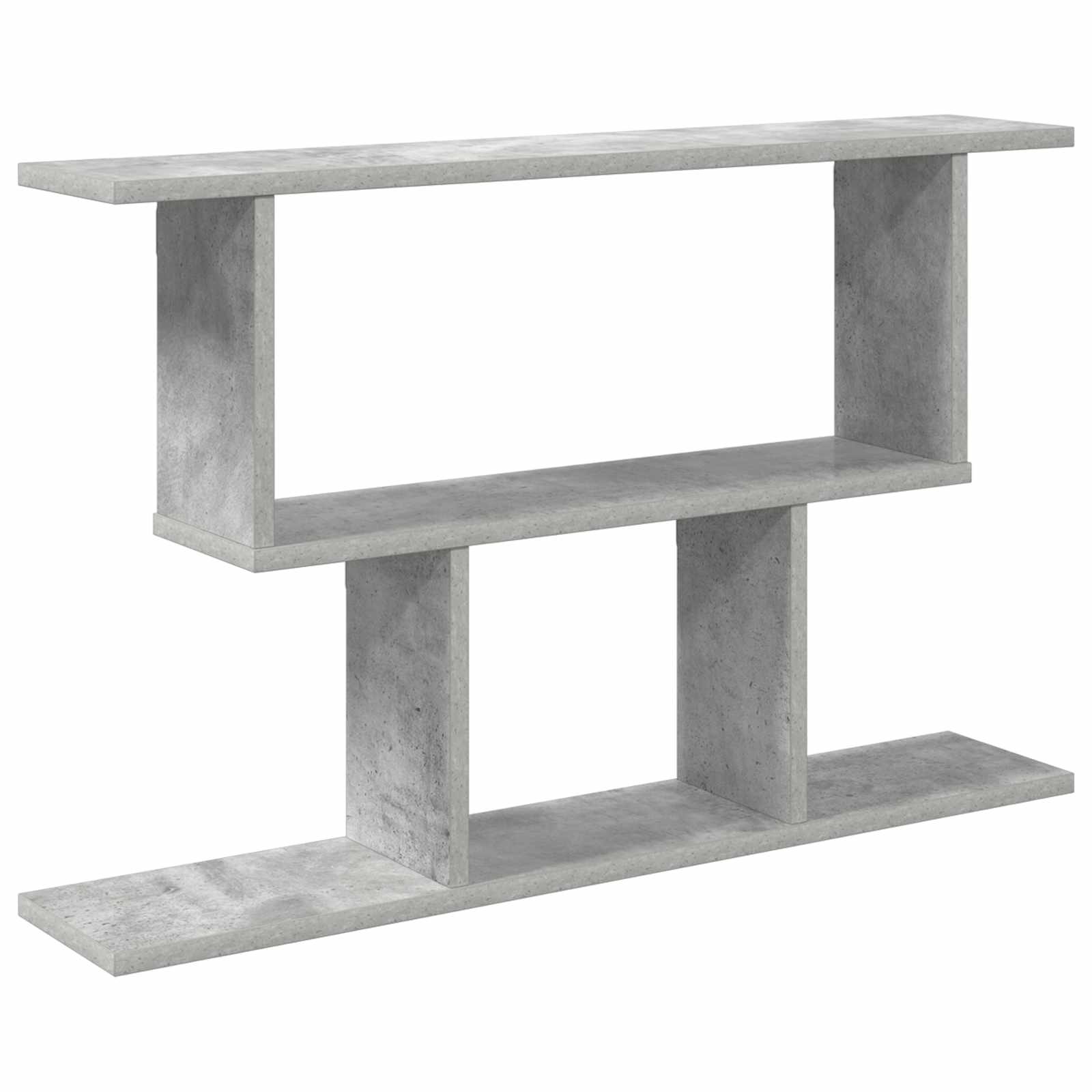 Vägg hylla Betonggrå 80 x 15 x 50,5 cm Konstruerat trä