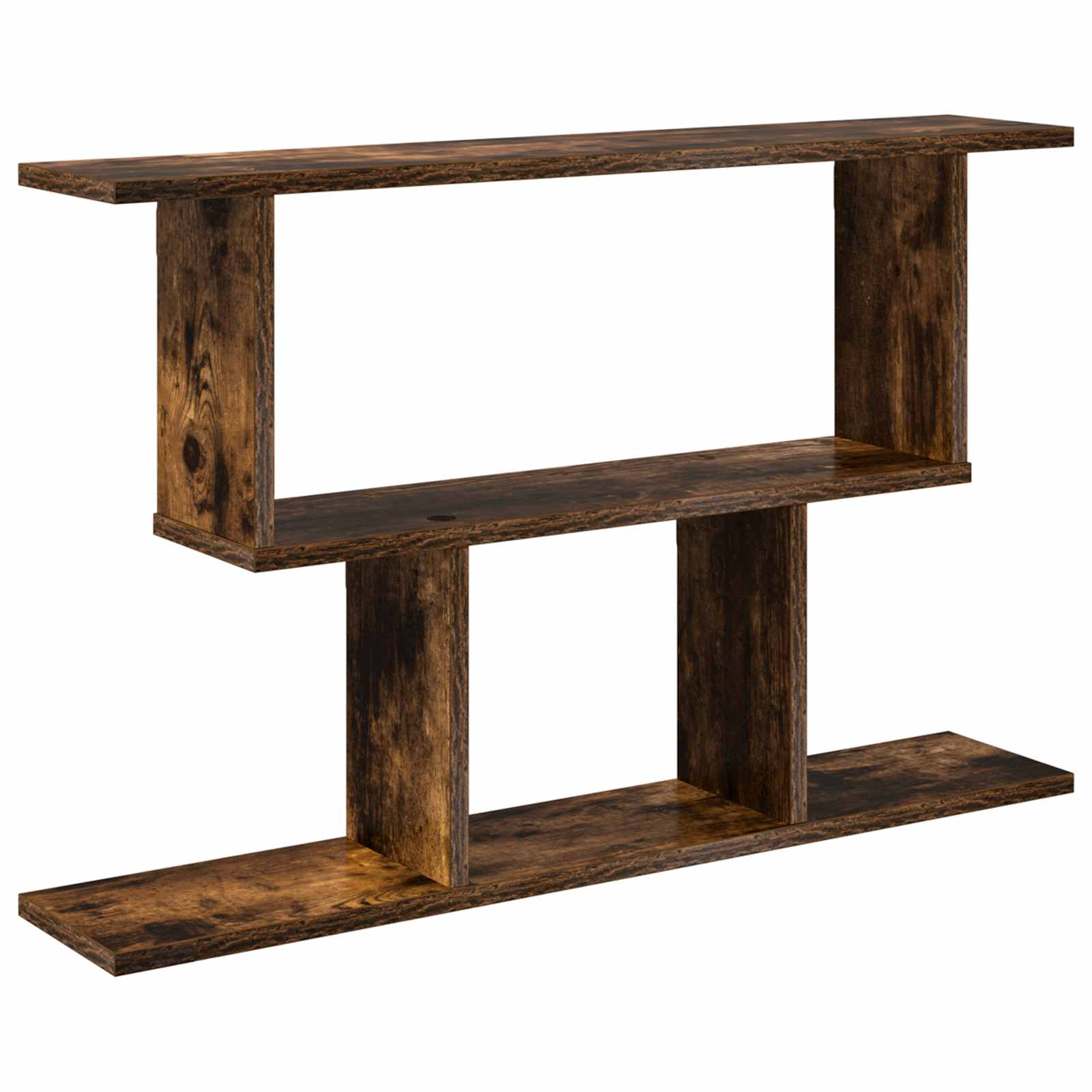 Vägg hylla Rökt ek 80 x 15 x 50,5 cm Konstruerat trä