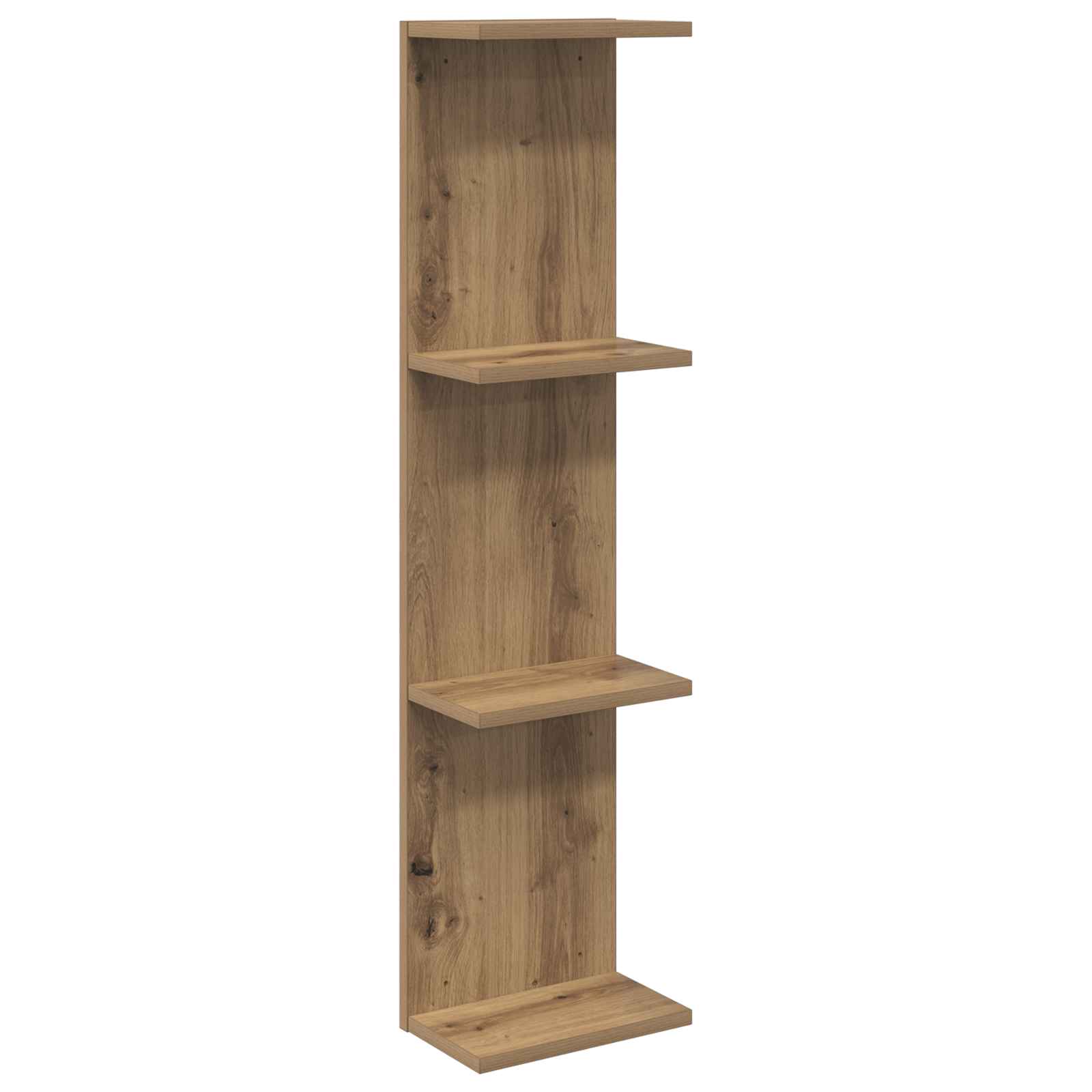 Vägg hylla Artisan-ek 25 x 15 x 100 cm Konstruerat trä