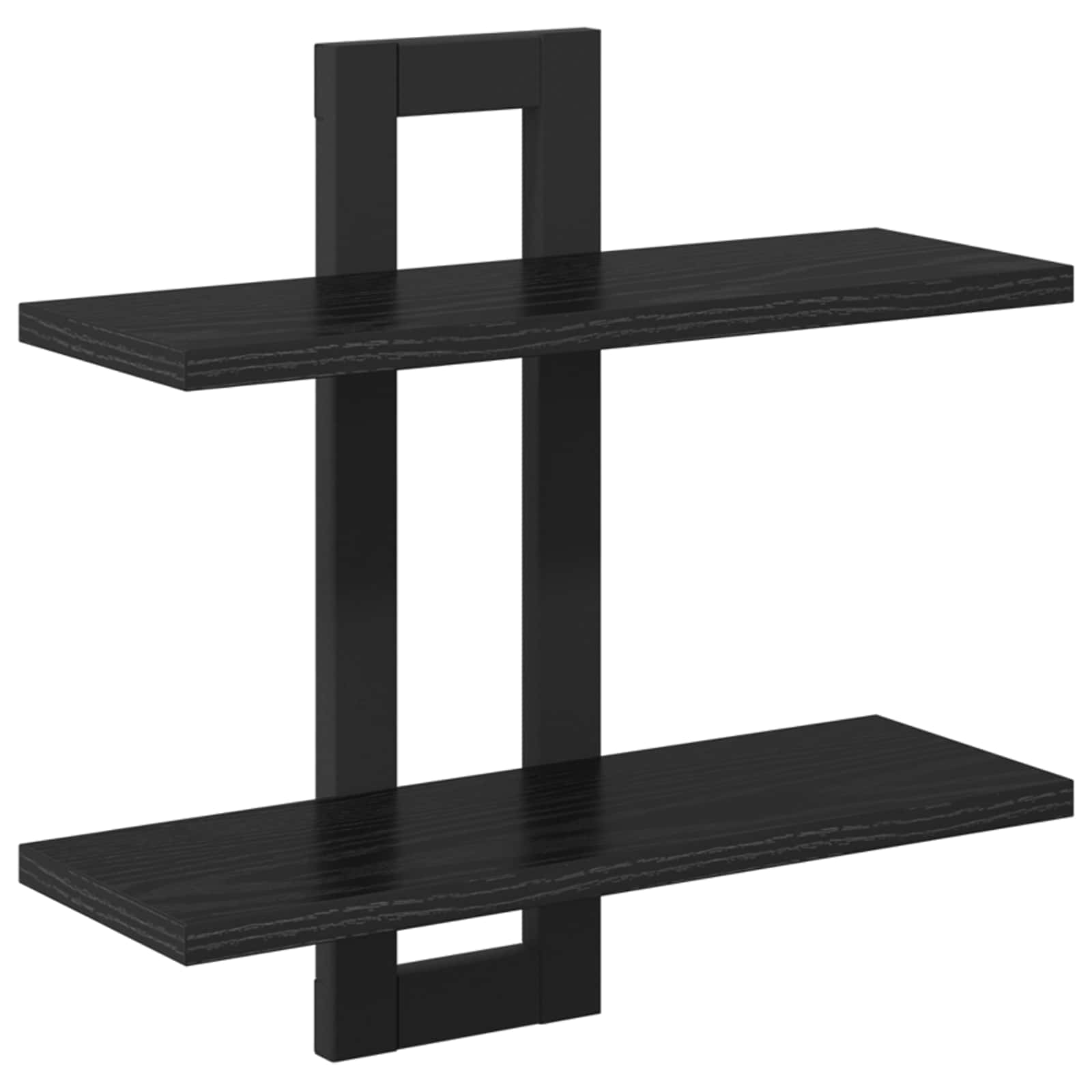 Flytande hyllor Svart ek 40 x 15 x 40 cm Konstruerat trä