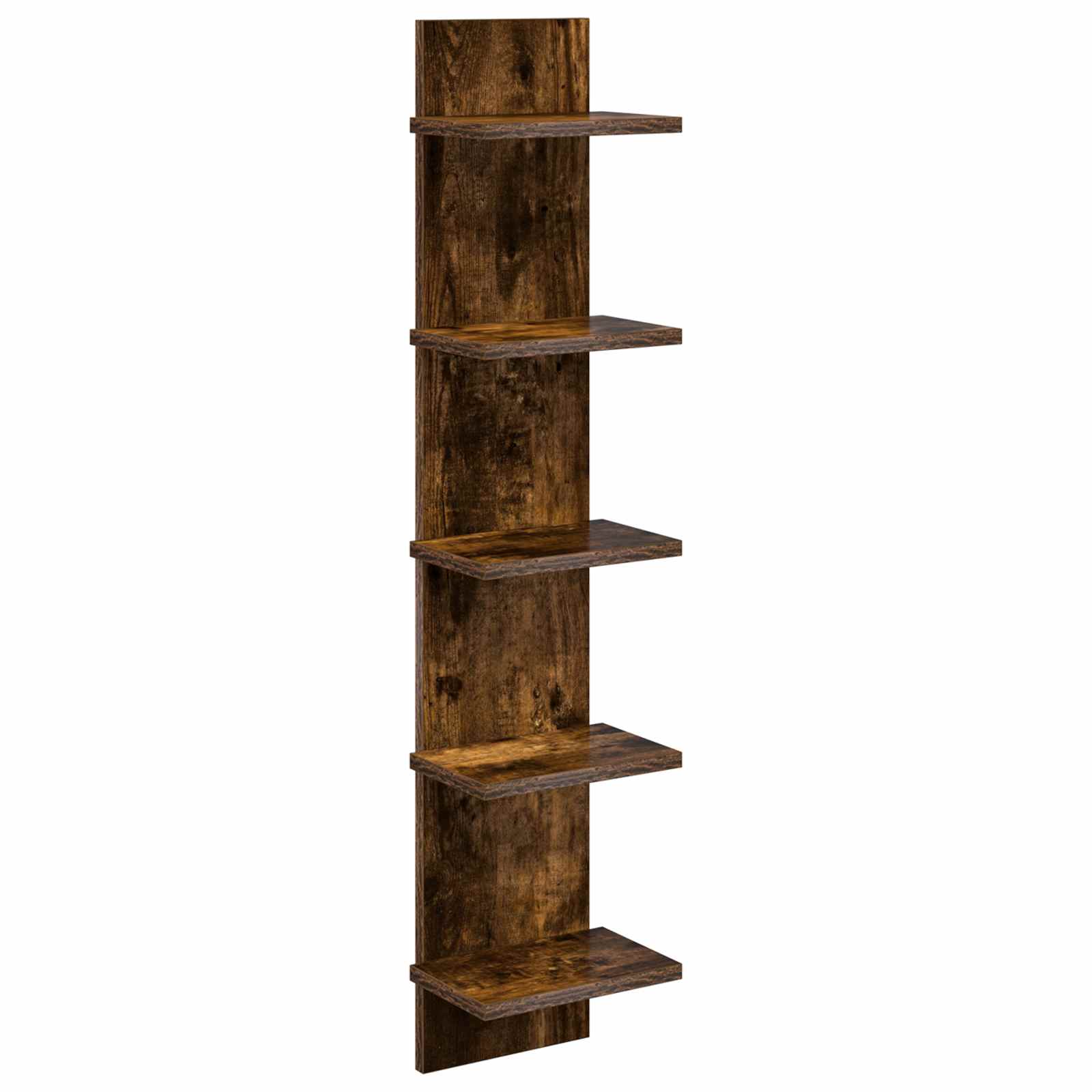 Vägg hylla Rökt ek 22 x 15 x 100 cm Konstruerat trä