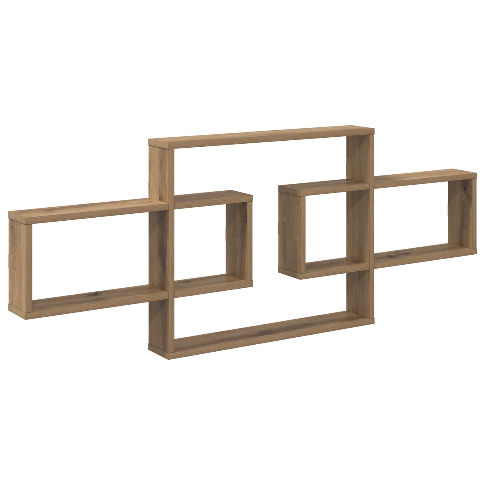 Vägg hylla Artisan-ek 130 x 10 x 50 cm Konstruerat trä
