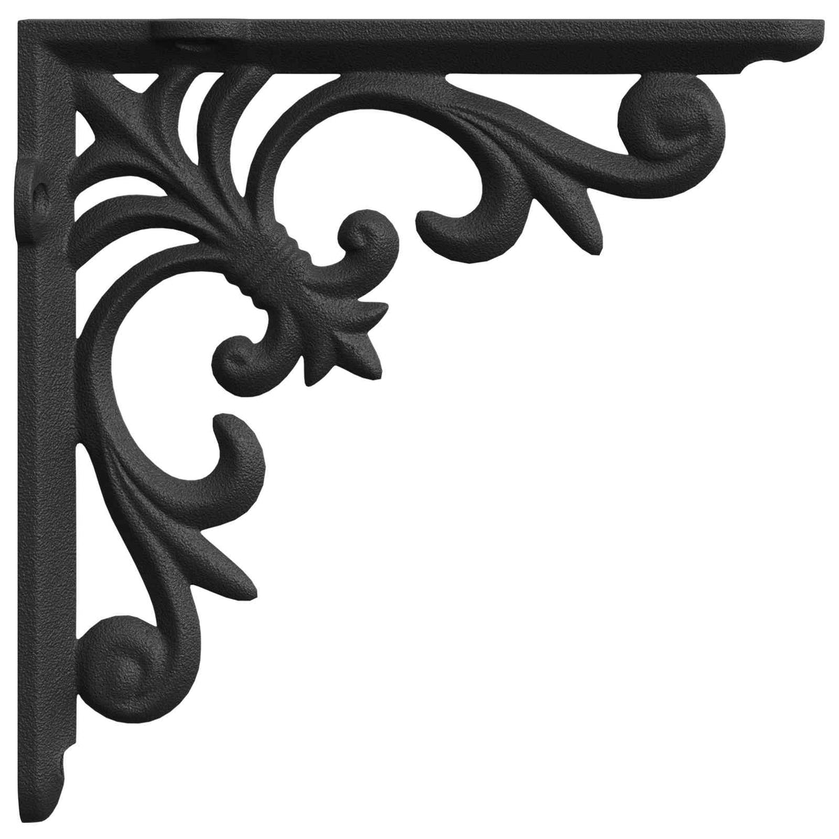 Hyllkonsoler 12 st Svart 14,5 x 14,5 x 3 cm Stål