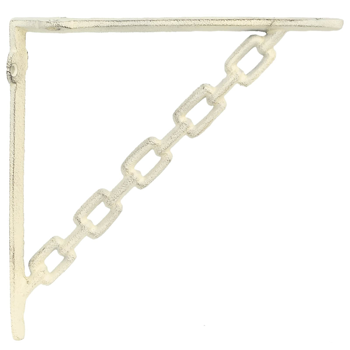 Väggshyllfästen 12 st Antik vit 10.5 x 10.5 x 3 cm Stål