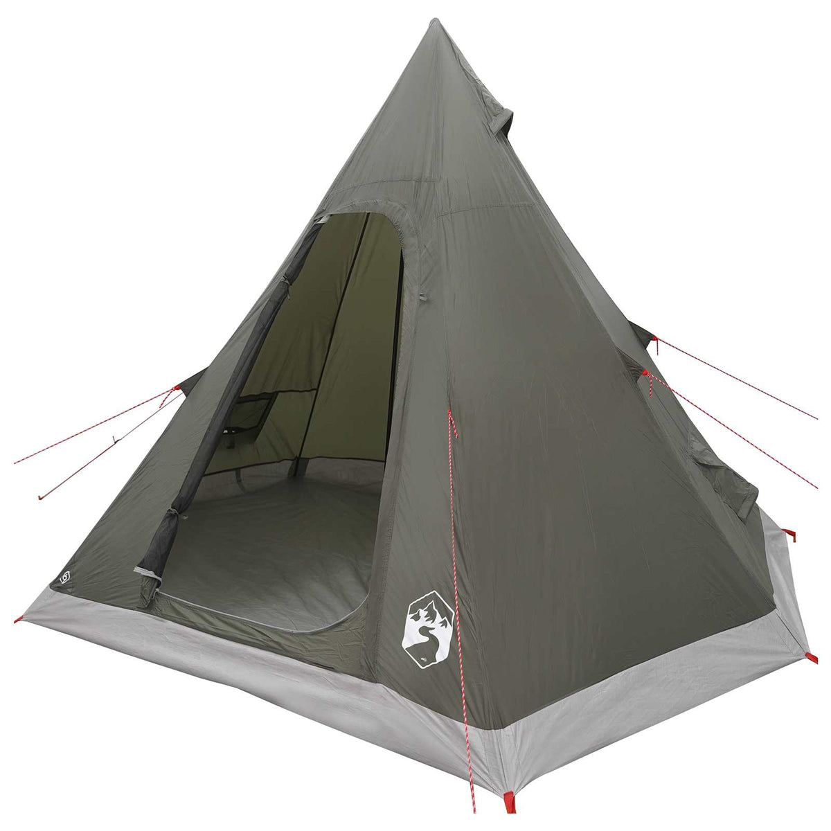 Tipi Tent Water-Resistant 3-personers Armégrön
