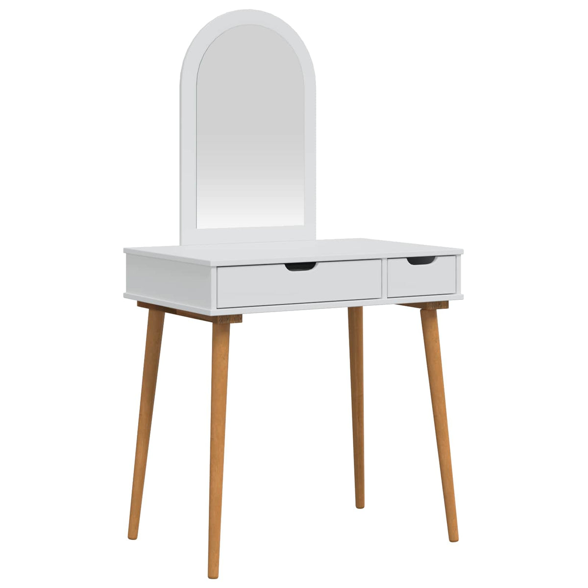 Skrivbordsset FAUSKE 2 st Vit 76 x 50 x 143 cm