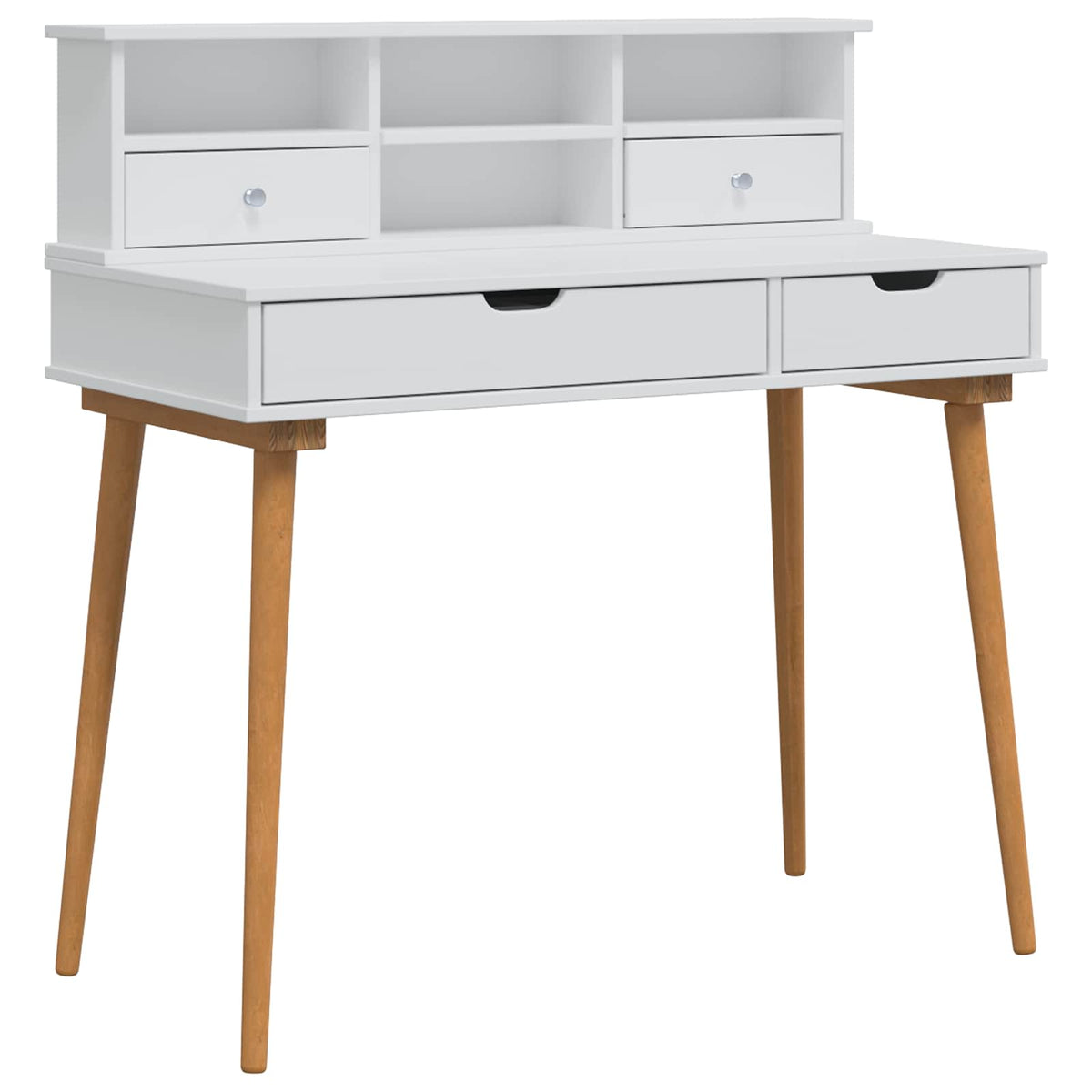 Skrivbordsset FAUSKE 2 st Vit 100 x 50 x 103,5 cm