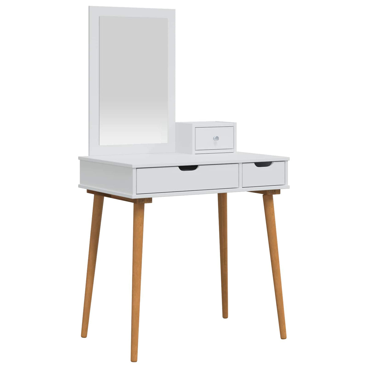 Skrivbordsset FAUSKE 3 st Vit 76 x 50 x 143 cm
