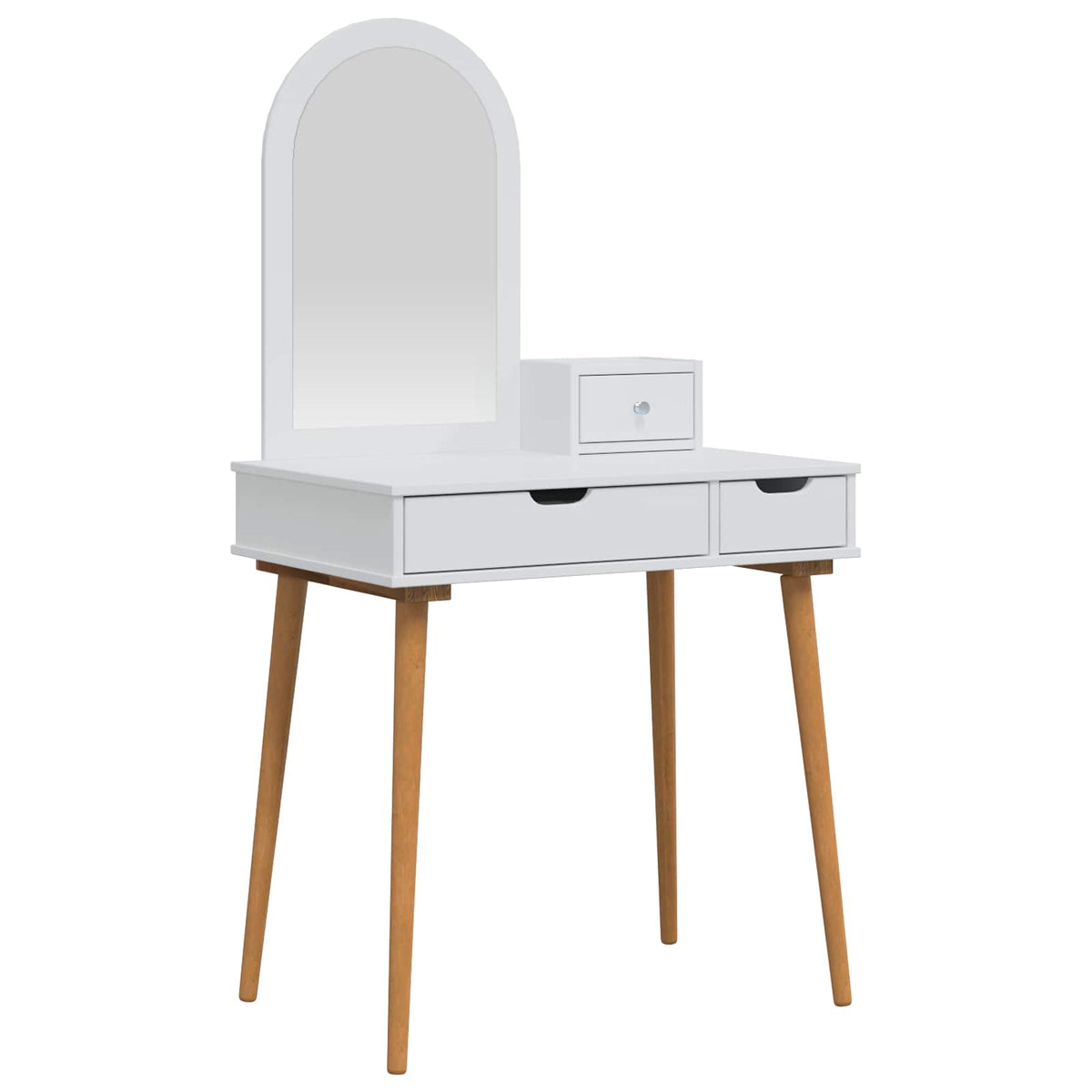 Skrivbordsset FAUSKE 3 st Vit 76 x 50 x 143 cm