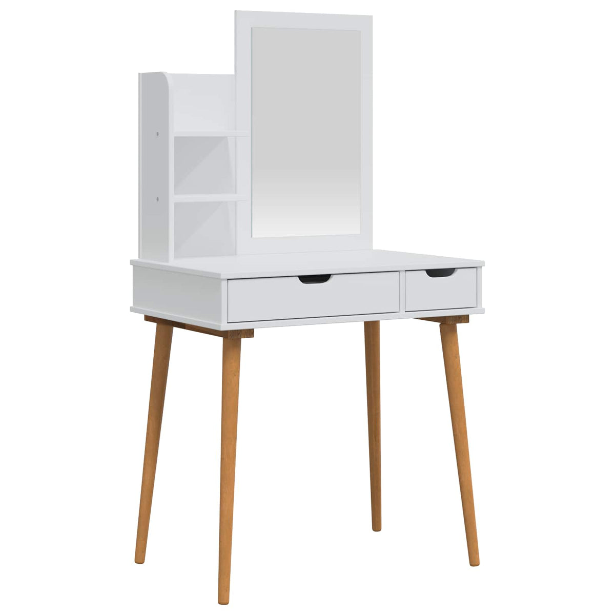 Skrivbordsset FAUSKE 3 st Vit 76 x 50 x 143 cm