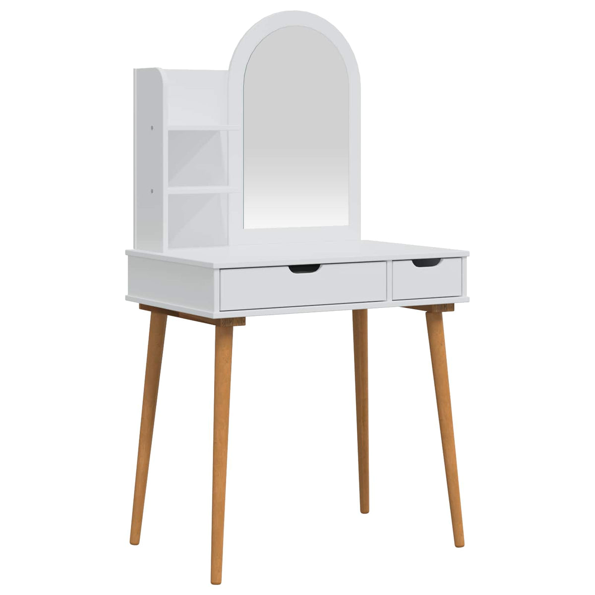 Skrivbordsset FAUSKE 3 st Vit 76 x 50 x 143 cm