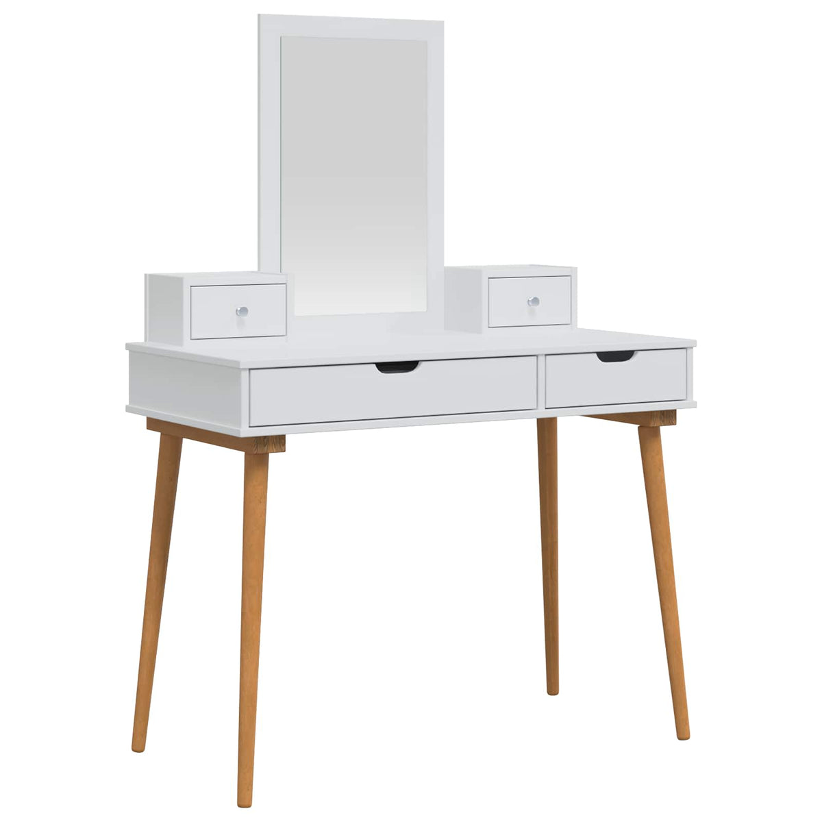Skrivbordsset FAUSKE 4 st Vit 100 x 50 x 143 cm