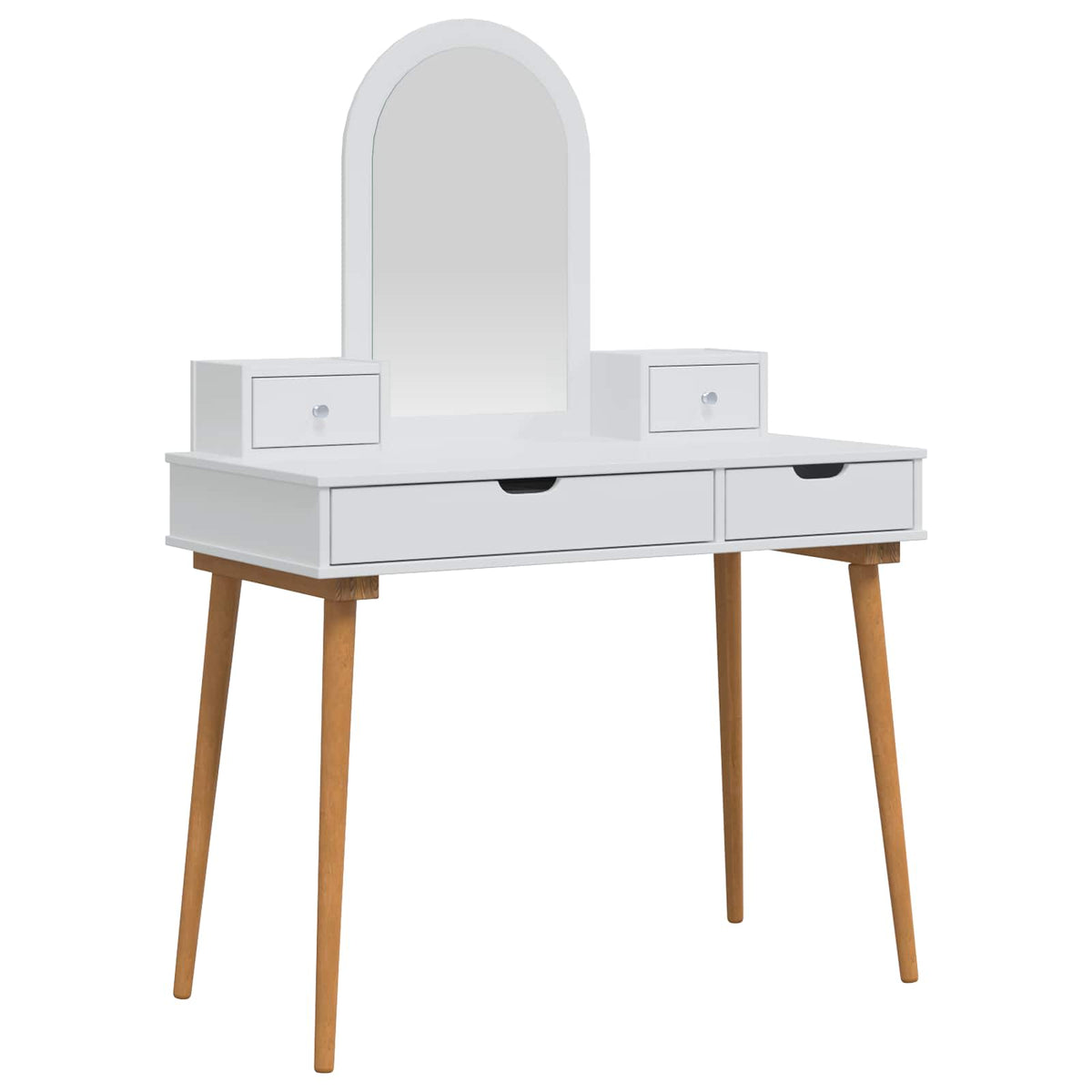 Skrivbordsset FAUSKE 4 st Vit 100 x 50 x 143 cm