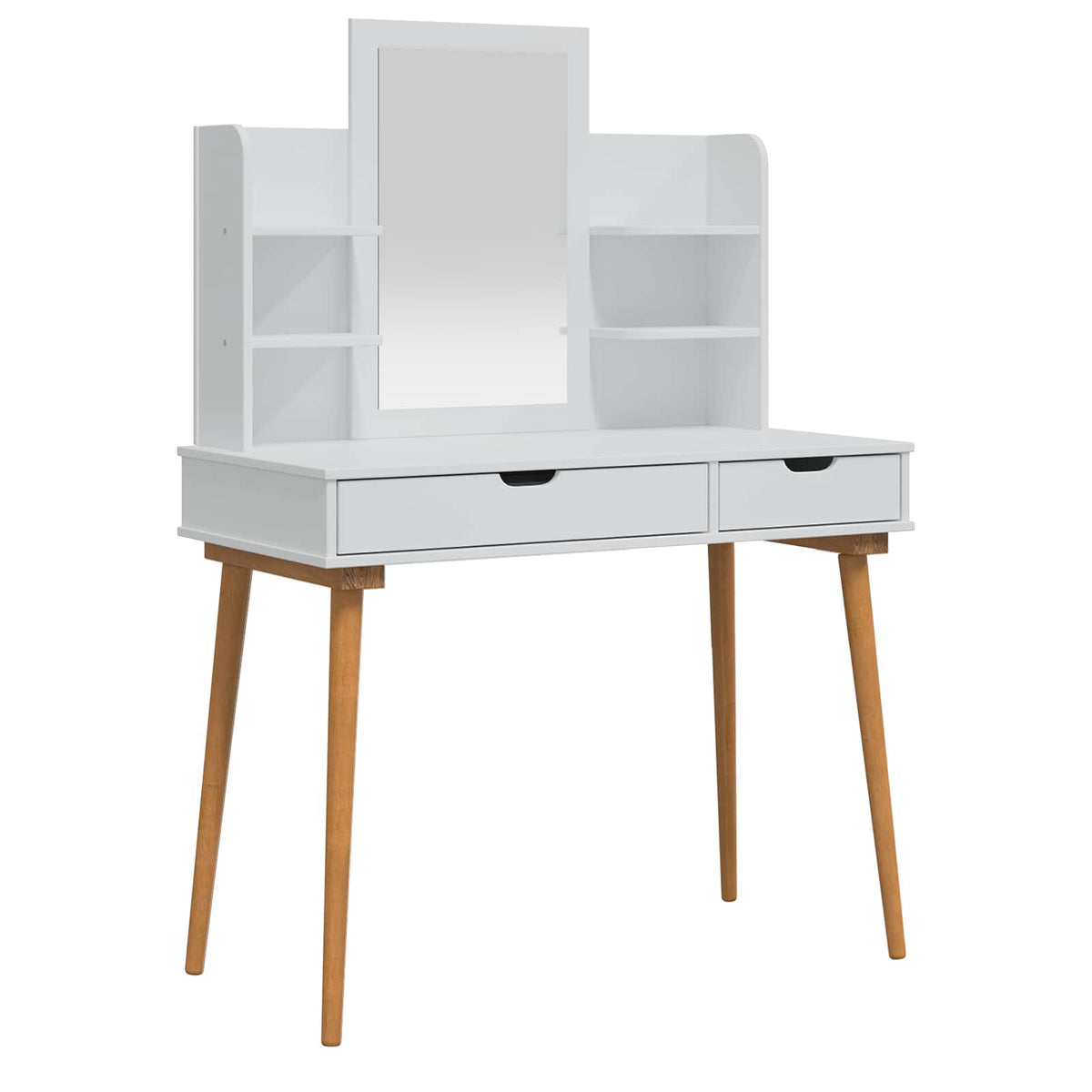 Skrivbordsset FAUSKE 4 st Vit 100 x 50 x 143 cm
