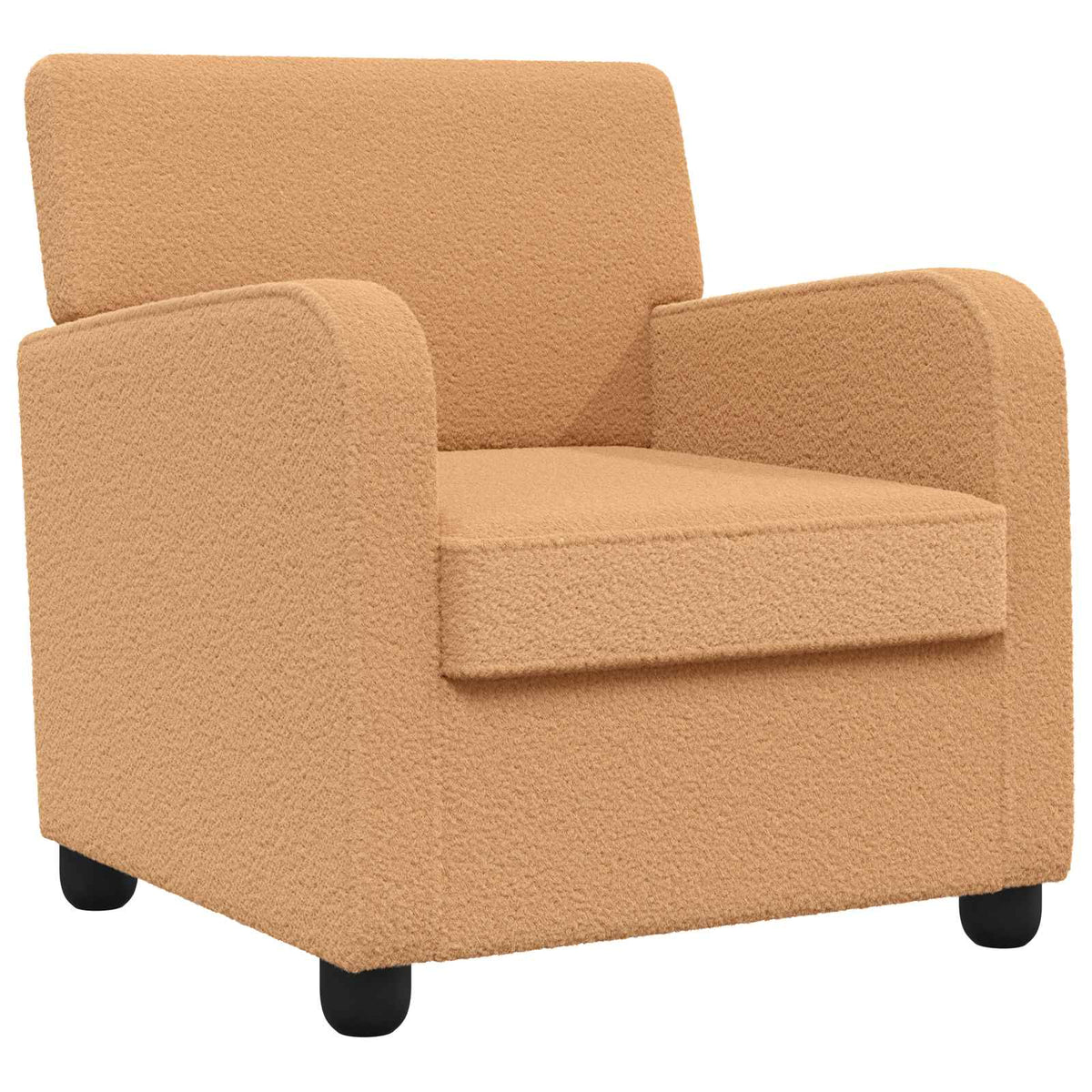 Fåtölj Beige Konstgjord lammulls-fleece