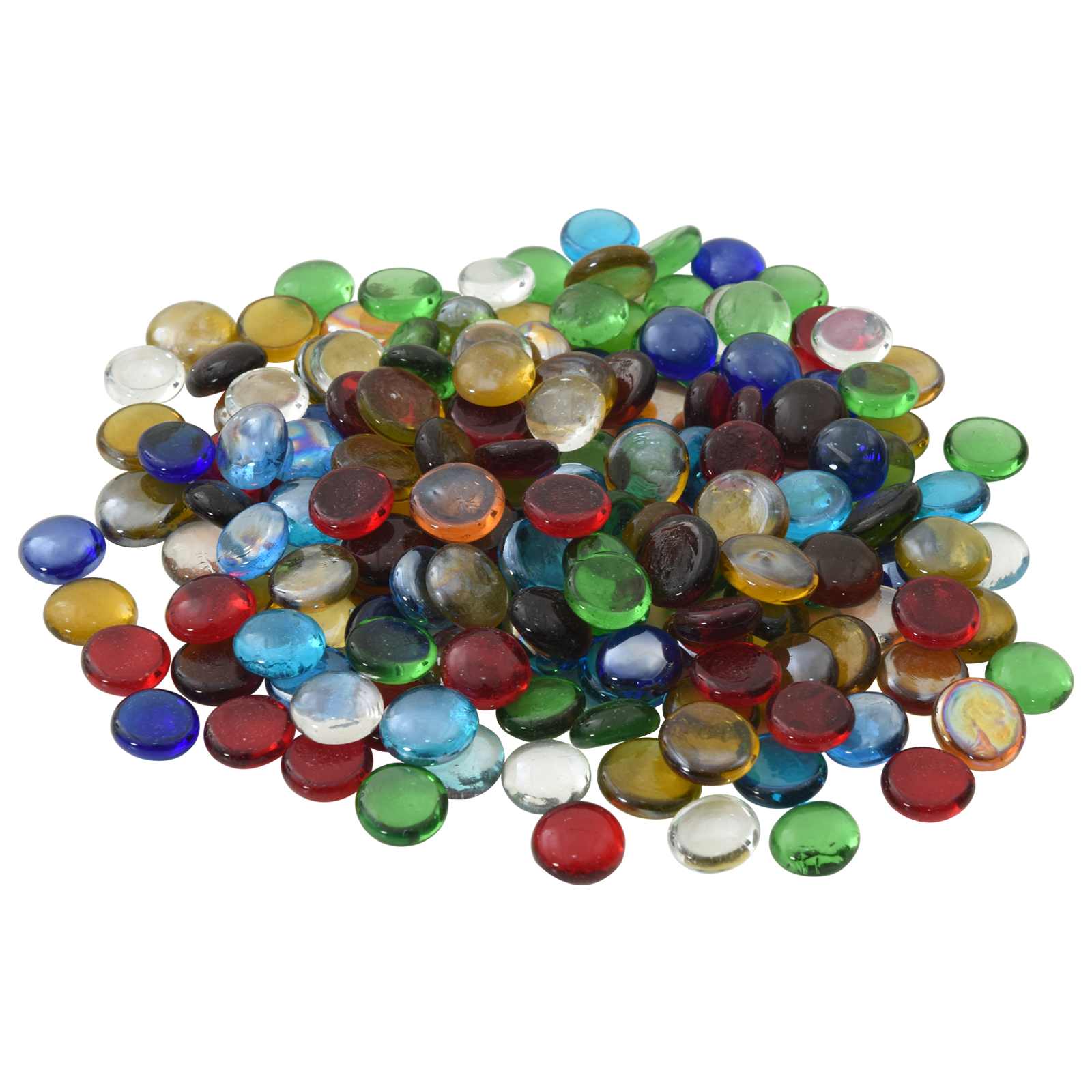 Glasnugget 17-19 mm Flerfärgsdesign Glas