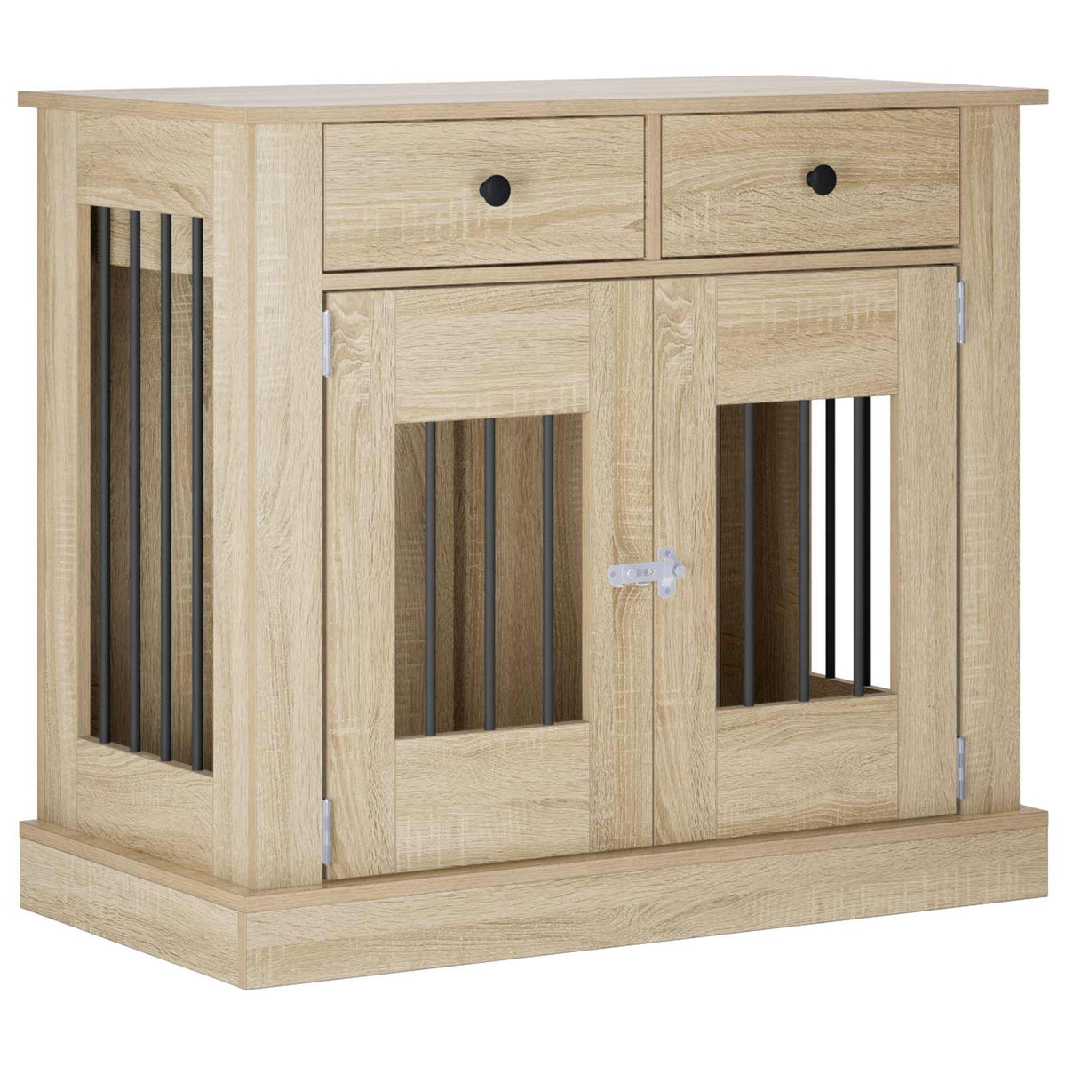 Hundbur möbel Sonoma-ek 90 x 47,5 x 80 cm Konstruerat trä