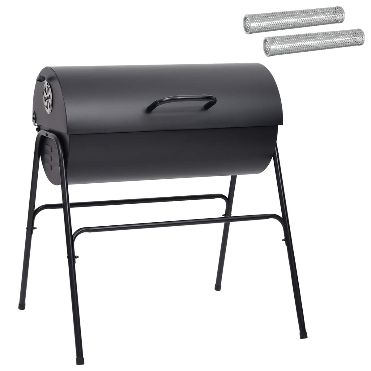 Tunngrill med 2 Matlagningsgaller 3 st 80 x 73 x 90 cm Metall