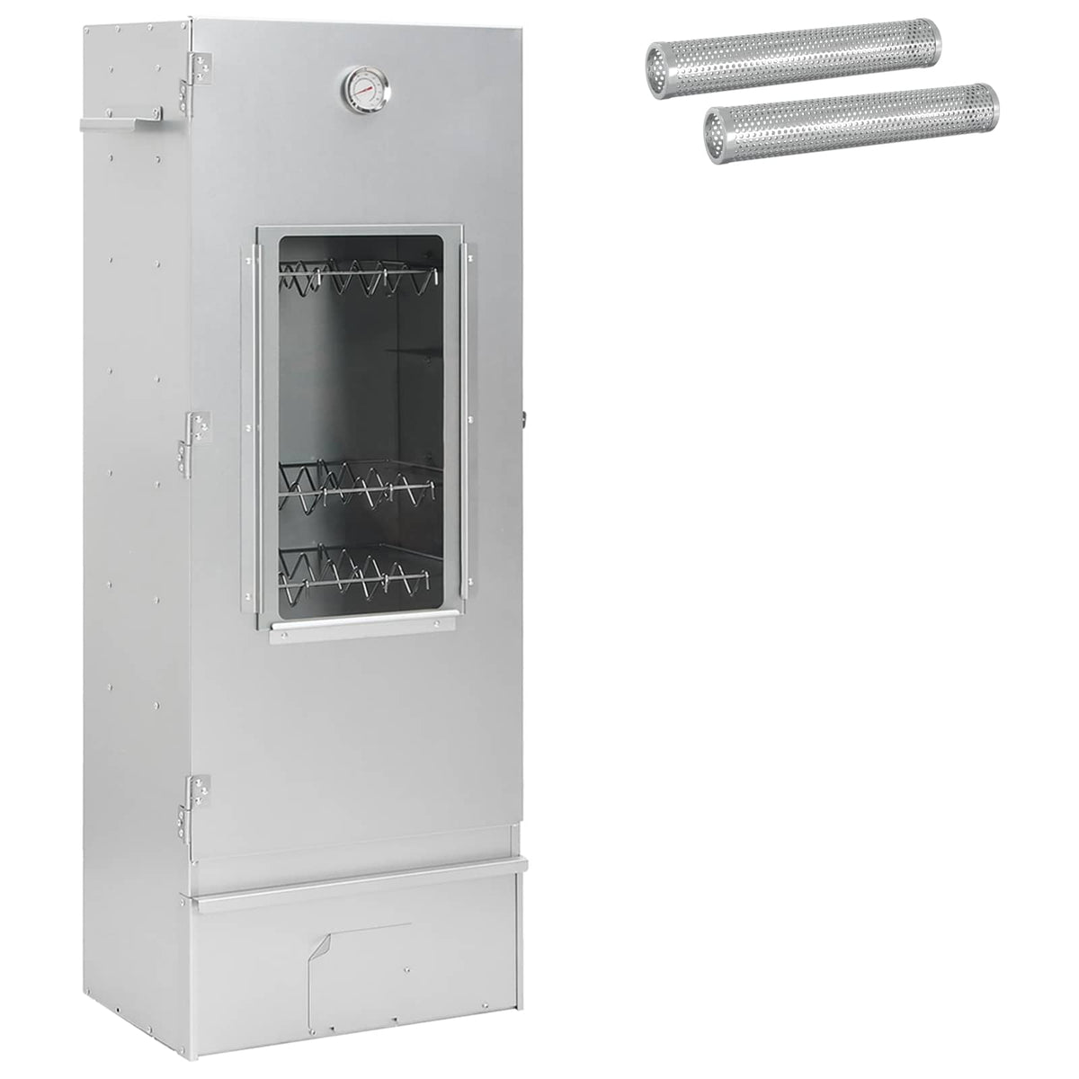 Röko 3 st 44,5 x 29 x 110 cm Galvaniserat stål Silver