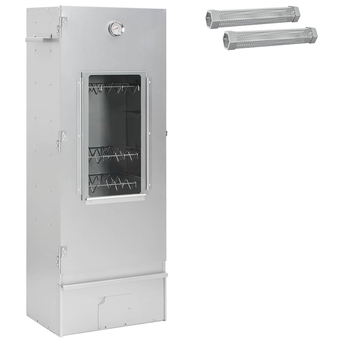 Röko 3 st 44,5 x 29 x 110 cm Galvaniserat stål Silver