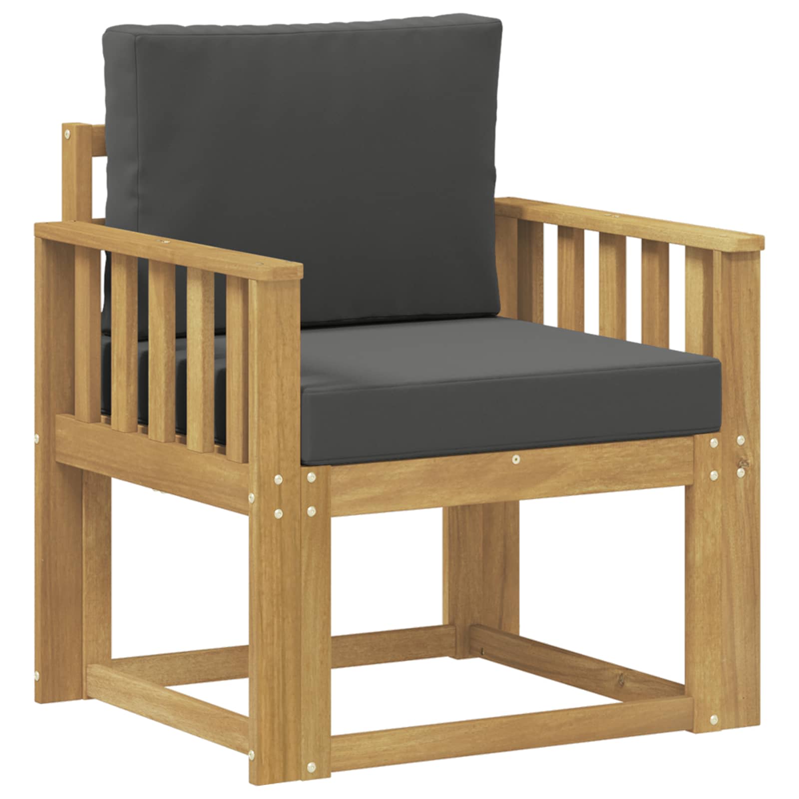2 Stycke Utomhussoffset Polyester Vit och Antracit