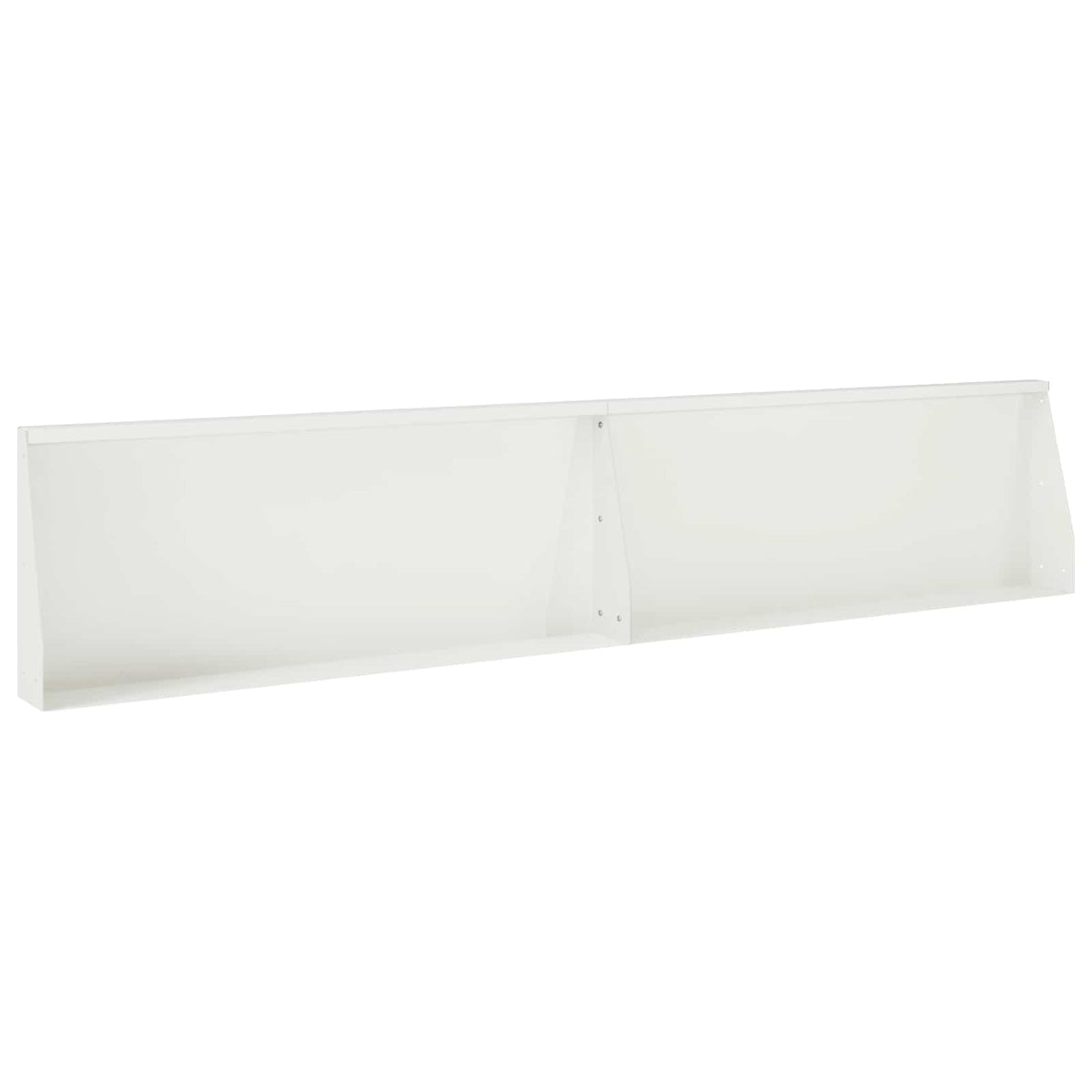 Stödvägg 2 st 100 x 12 x 30 cm Stål Vit