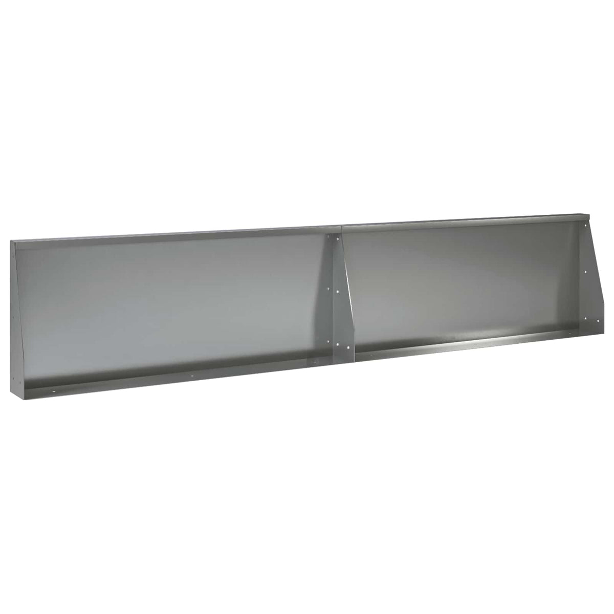 Stödvägg 2 st 100 x 12 x 30 cm Galvaniserat stål Silver