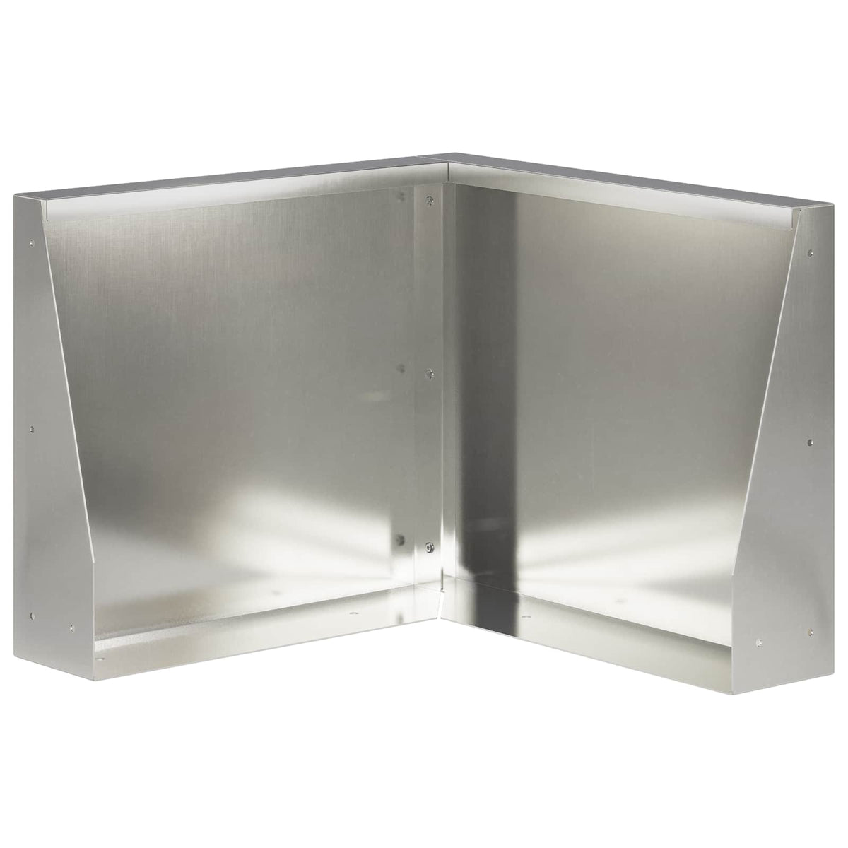 Stödvägg 50 x 50 x 50 cm Rostfritt stål Silver