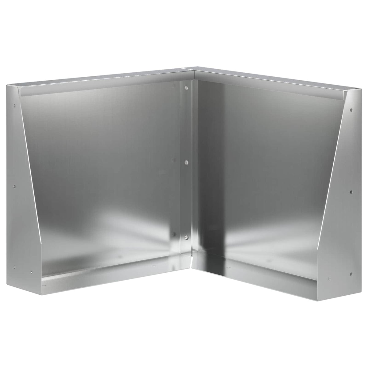 Stödvägg 50 x 50 x 50 cm Galvaniserat stål Silver