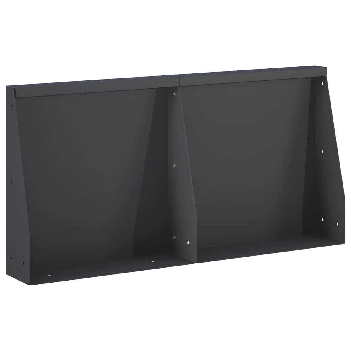 Stödvägg 2 st 40 x 12 x 30 cm Stål Svart