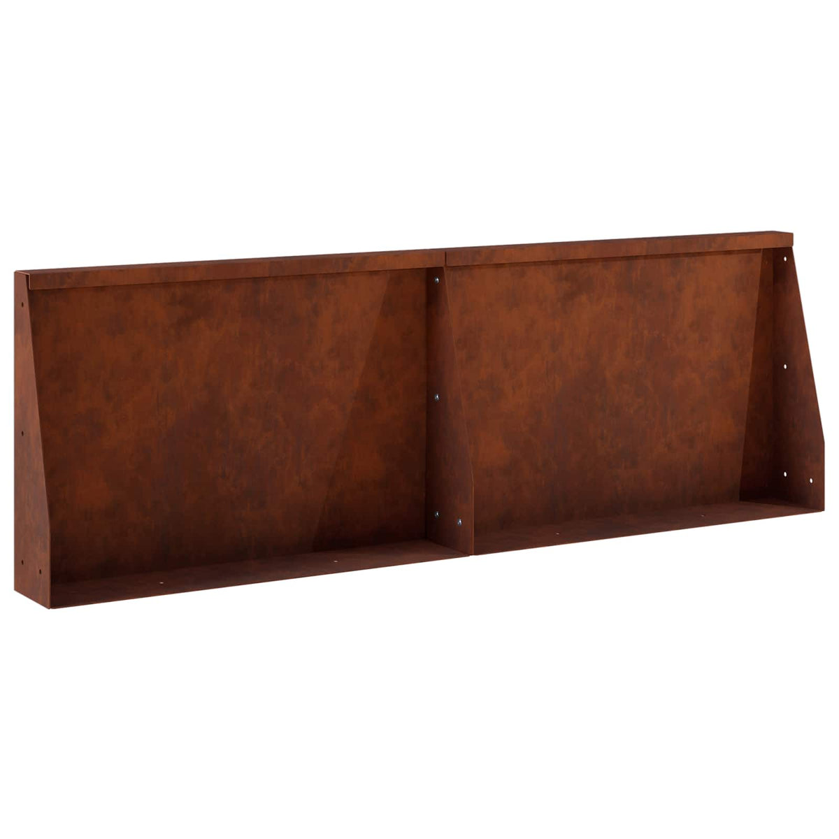 Stödvägg 2 st 60 x 12 x 30 cm Väderbeständig stål Rostig