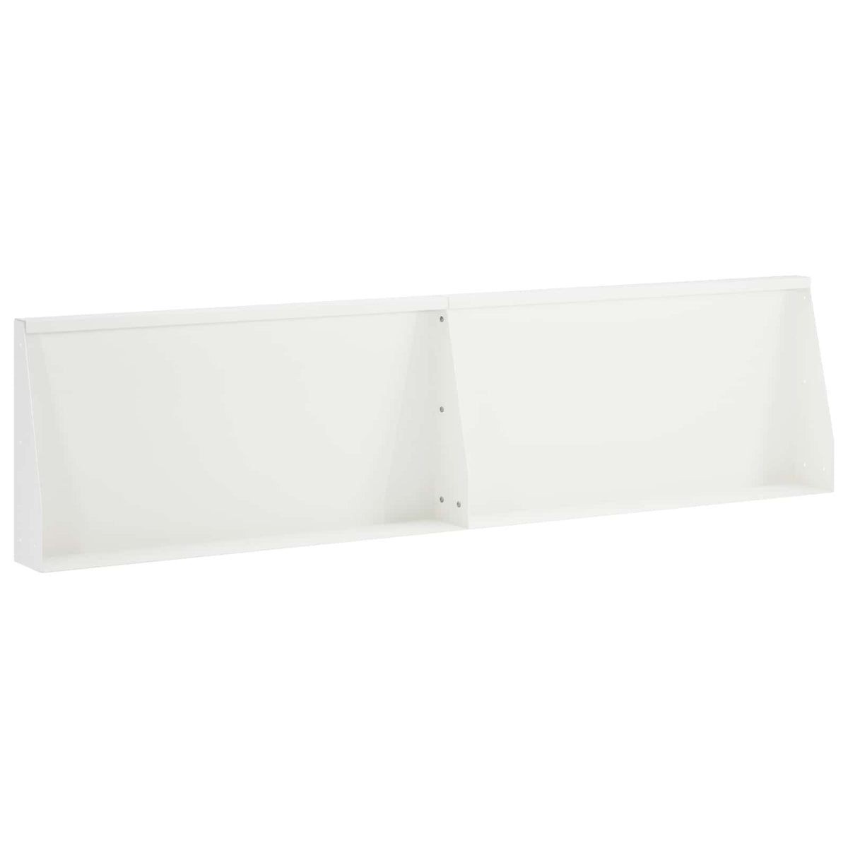 Stödvägg 2 st 80 x 12 x 50 cm Stål Vit