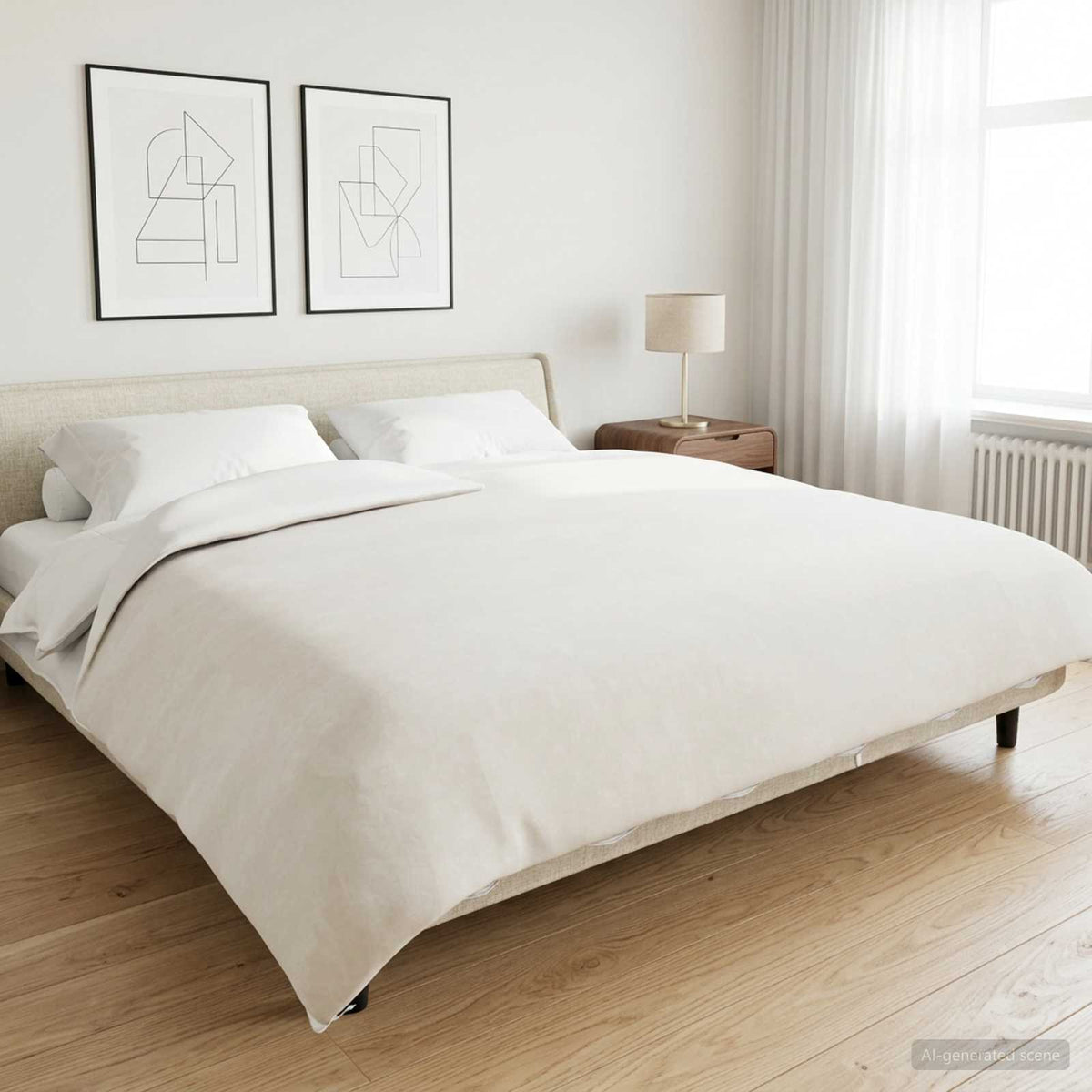 Viktad Filt Vit 200 x 230 cm 9 kg 100% Bomull 205T