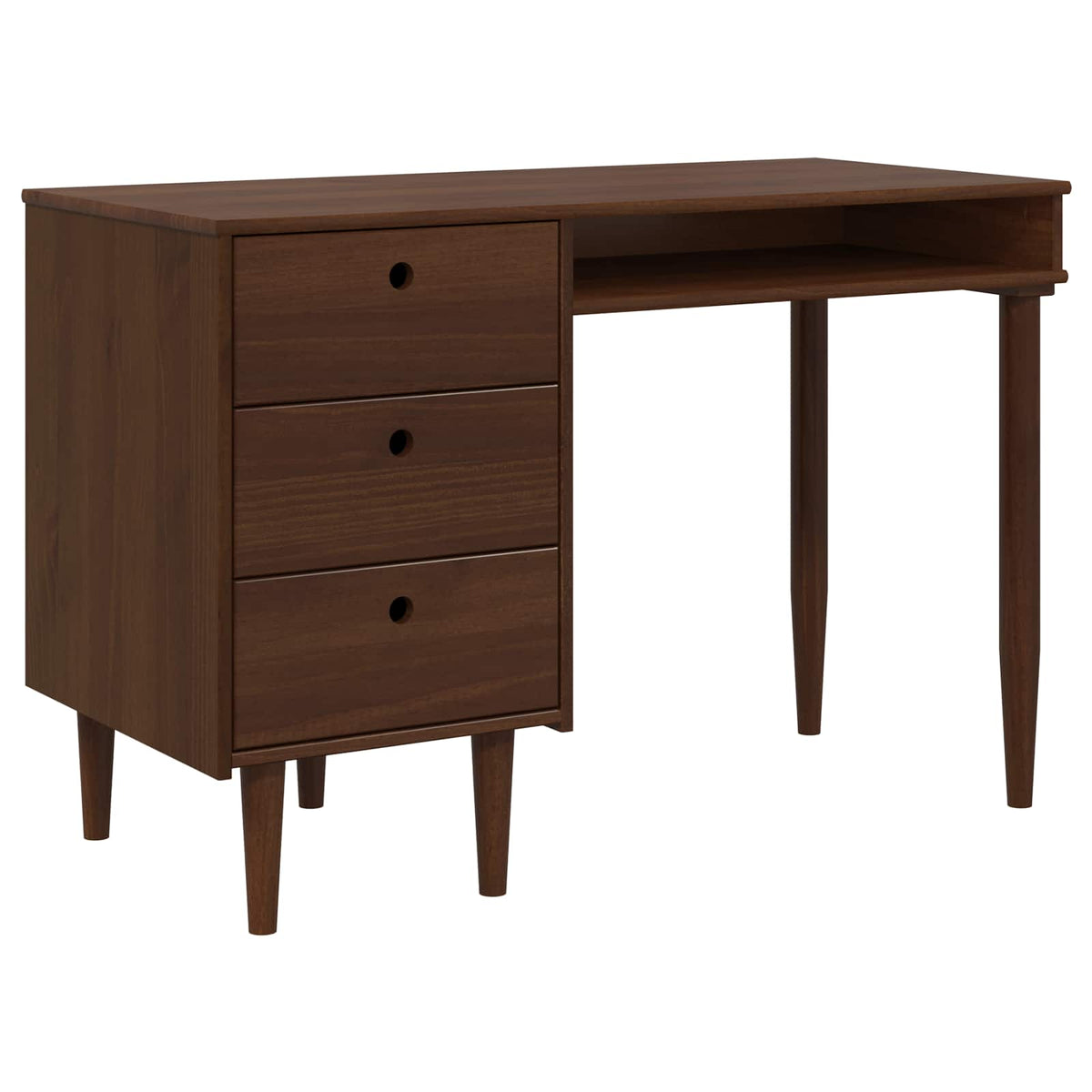 Skrivbord BILBAO Mörk karamell 114 x 53 x 75 cm