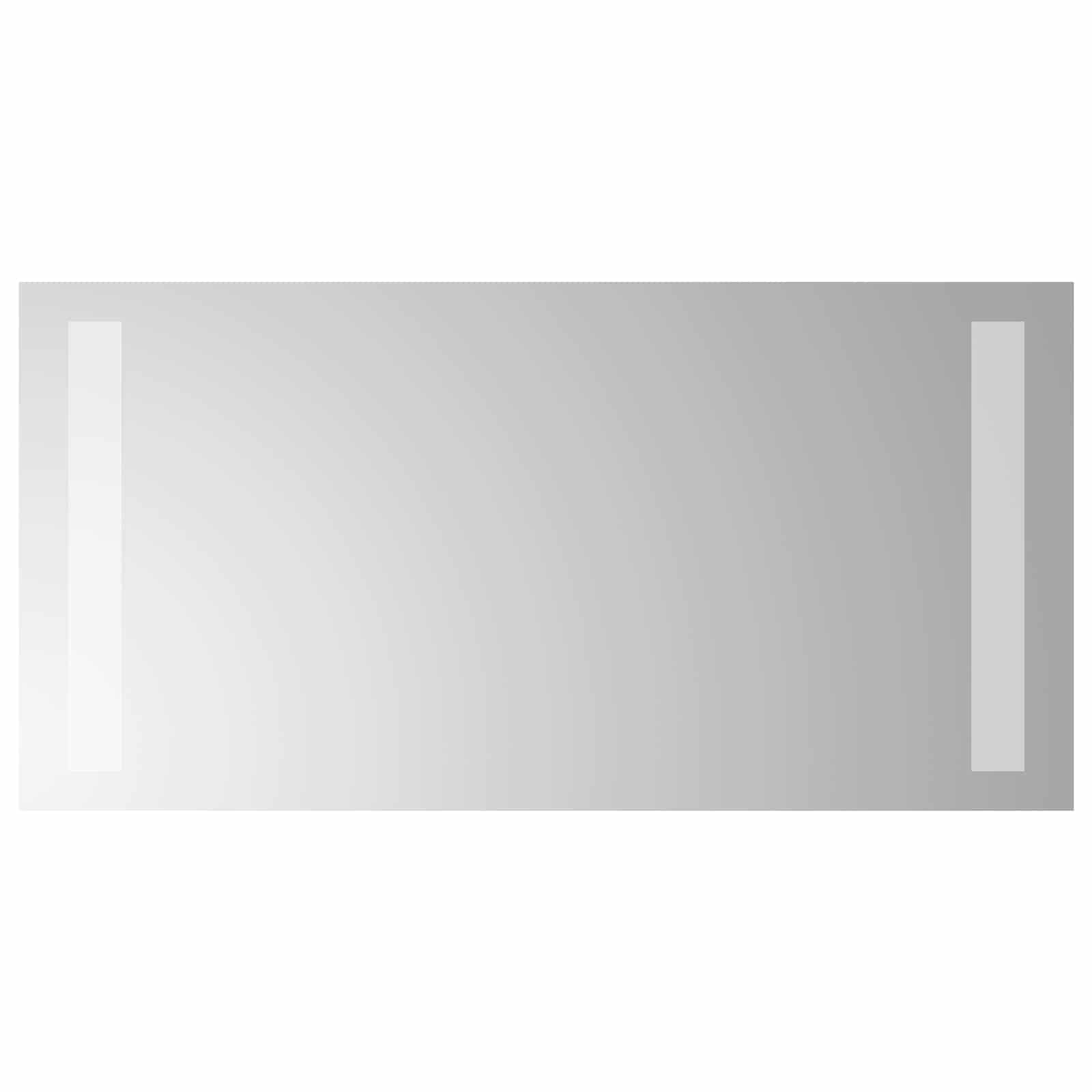 LED Badrumsspegel med spegel Transparent 40 x 20 cm härdat glas