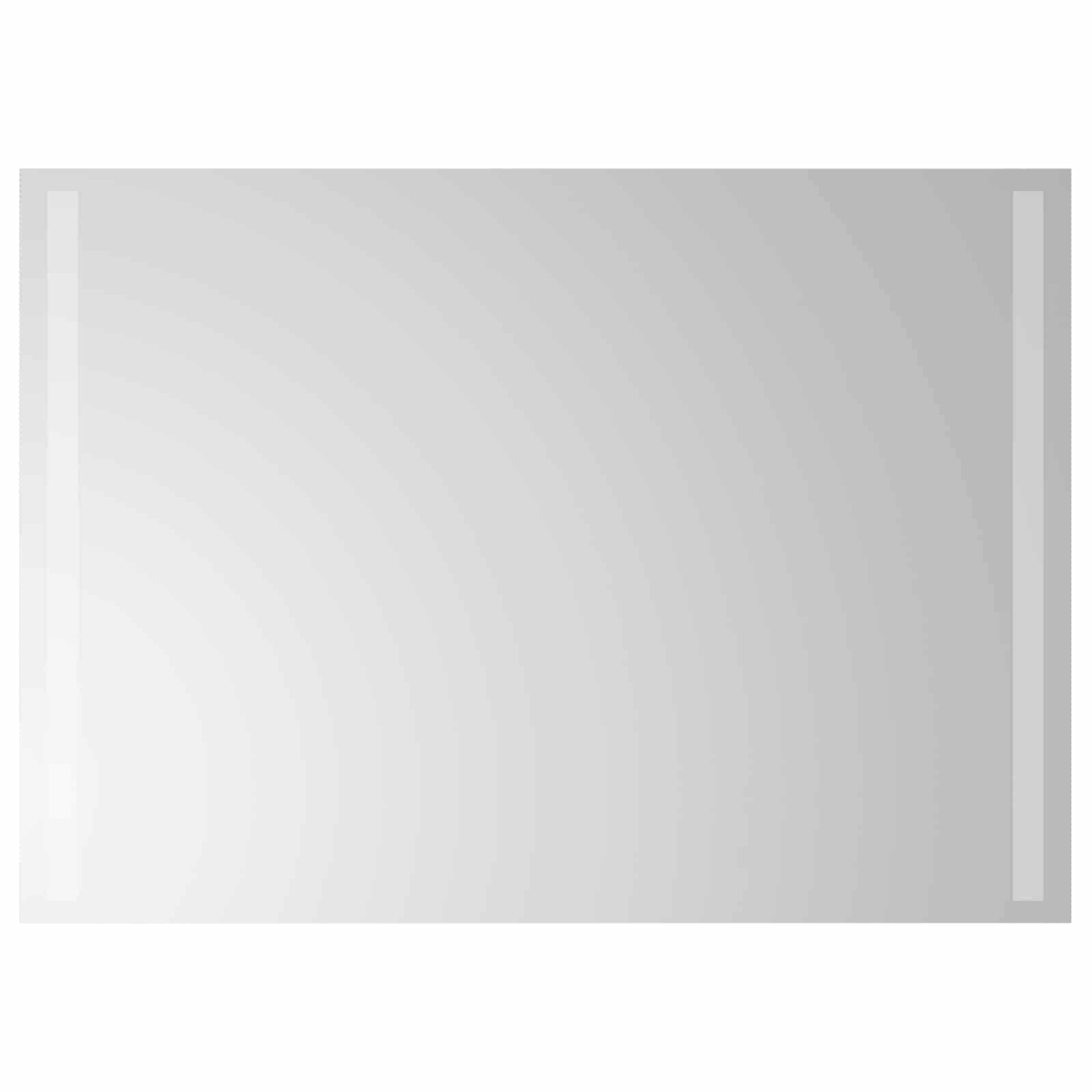 LED Badrumsspegel med spegel Transparent 70 x 50 cm härdat glas