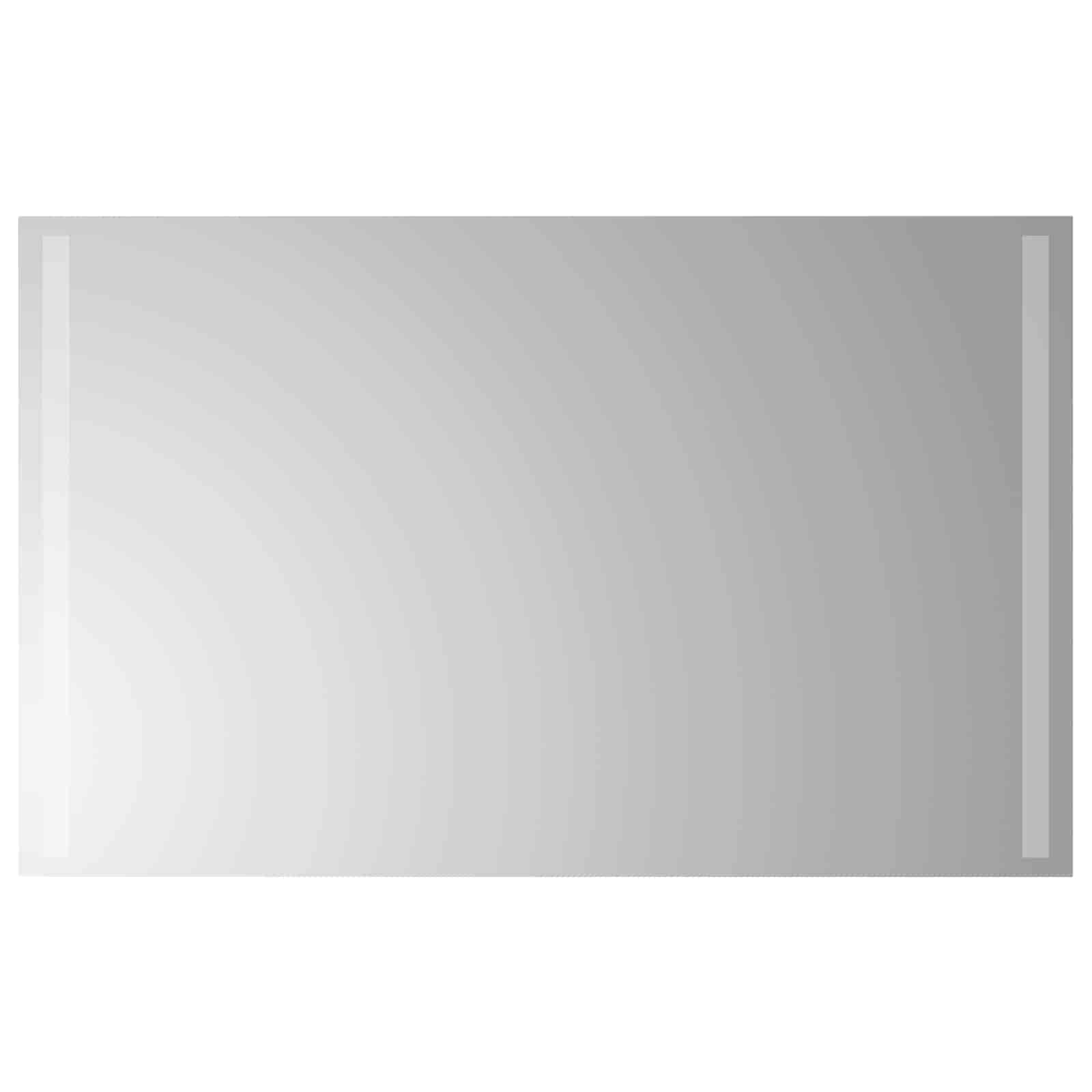 LED Badrumsspegel med spegel Transparent 80 x 50 cm härdat glas