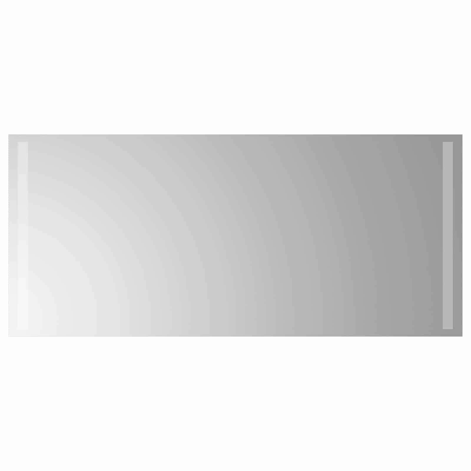 LED Badrumsspegel med spegel Transparent 90 x 40 cm härdat glas