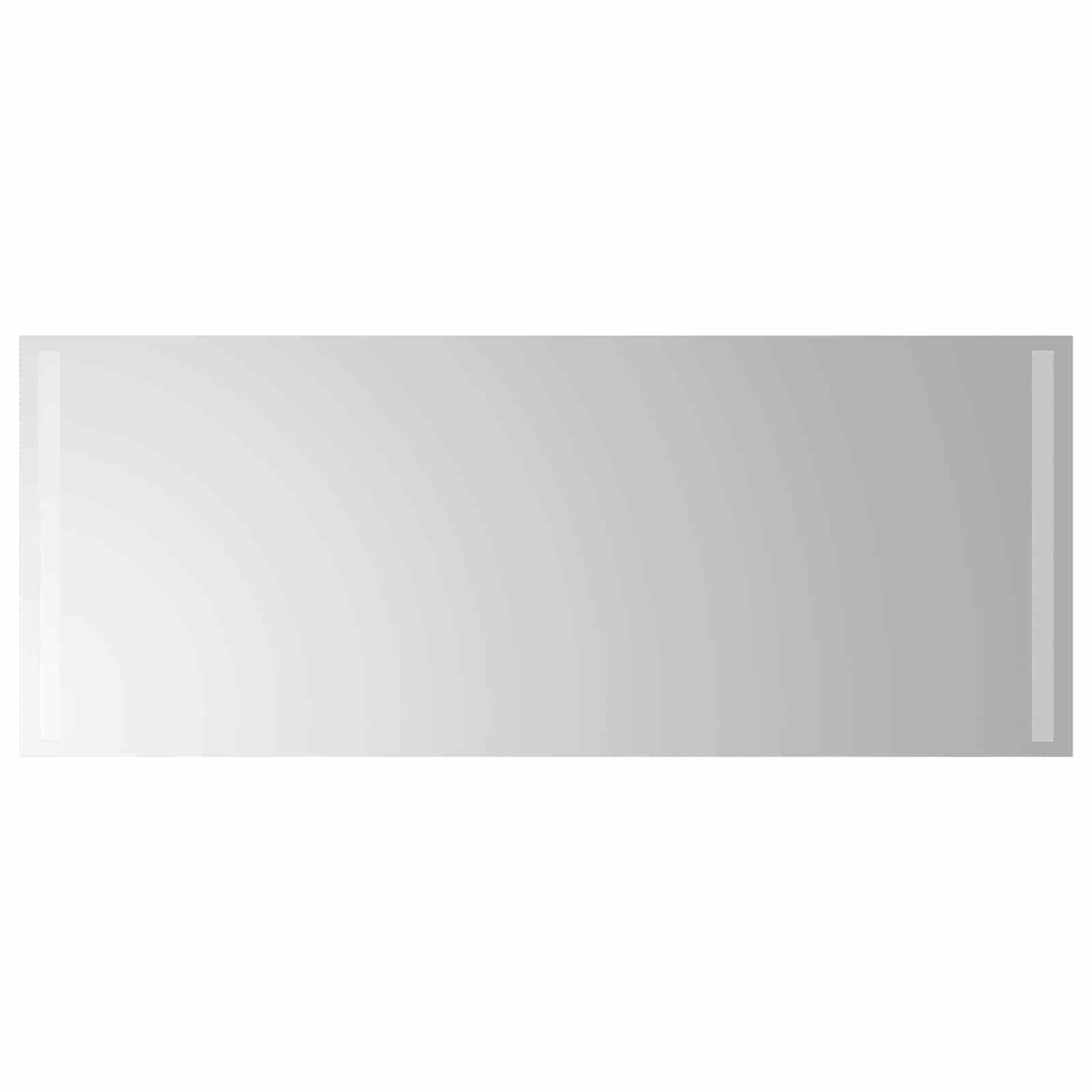LED Badrumsspegel Transparent 100 x 40 cm härdat glas