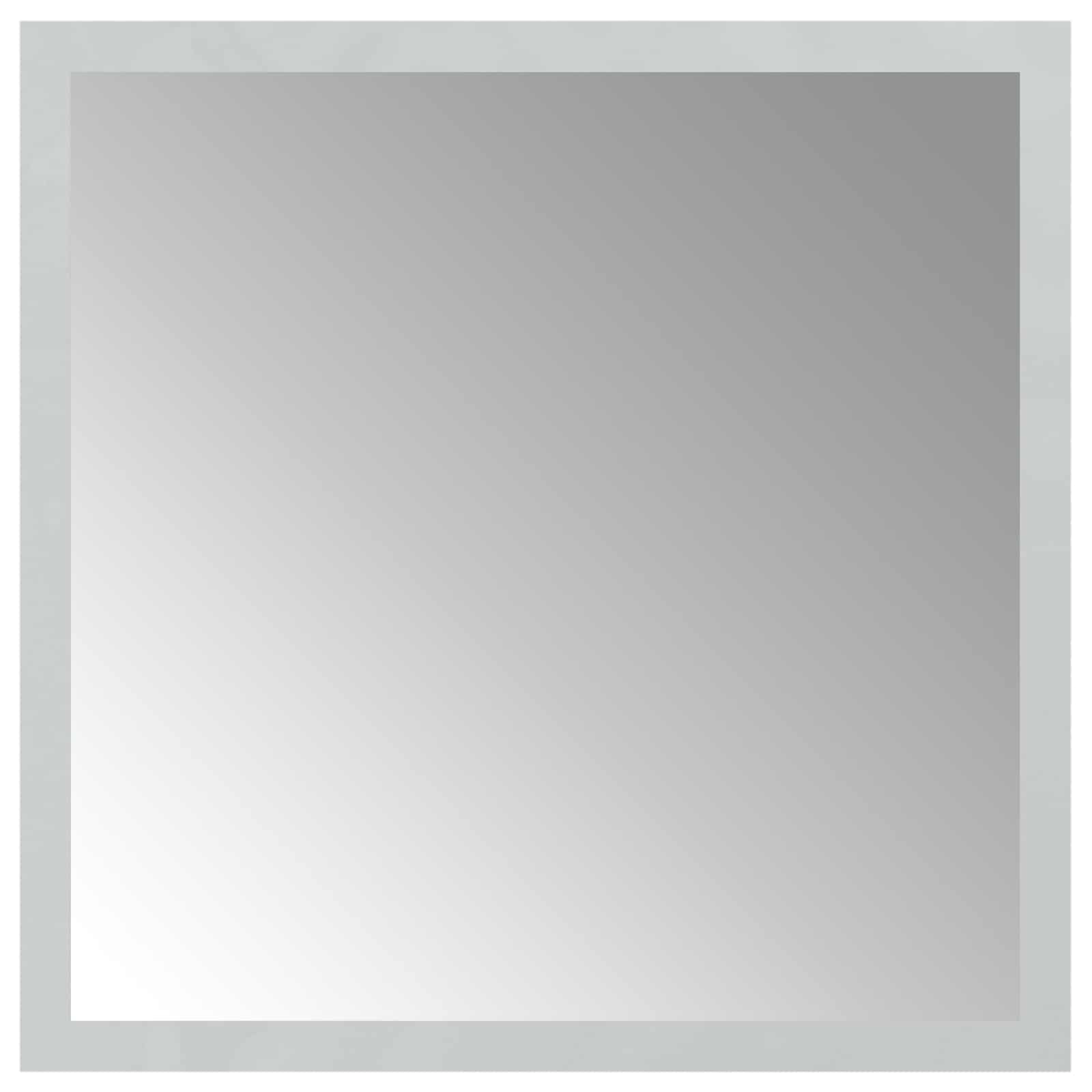 LED Badrumsspegel med spegel Transparent 30 x 30 cm härdat glas