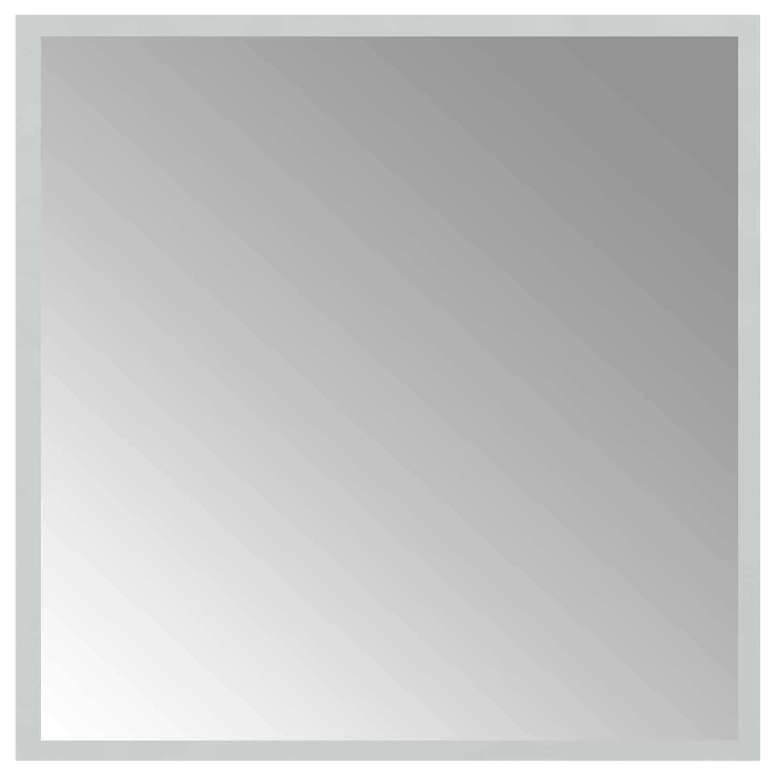 LED Badrumsspegel med spegel Transparent 50 x 50 cm härdat glas