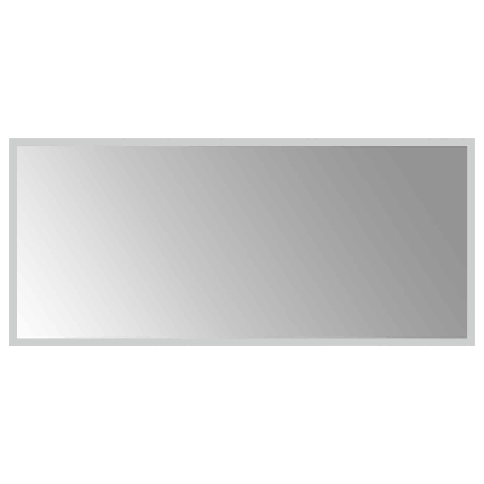 LED Badrumsspegel med spegel Transparent 90 x 40 cm härdat glas