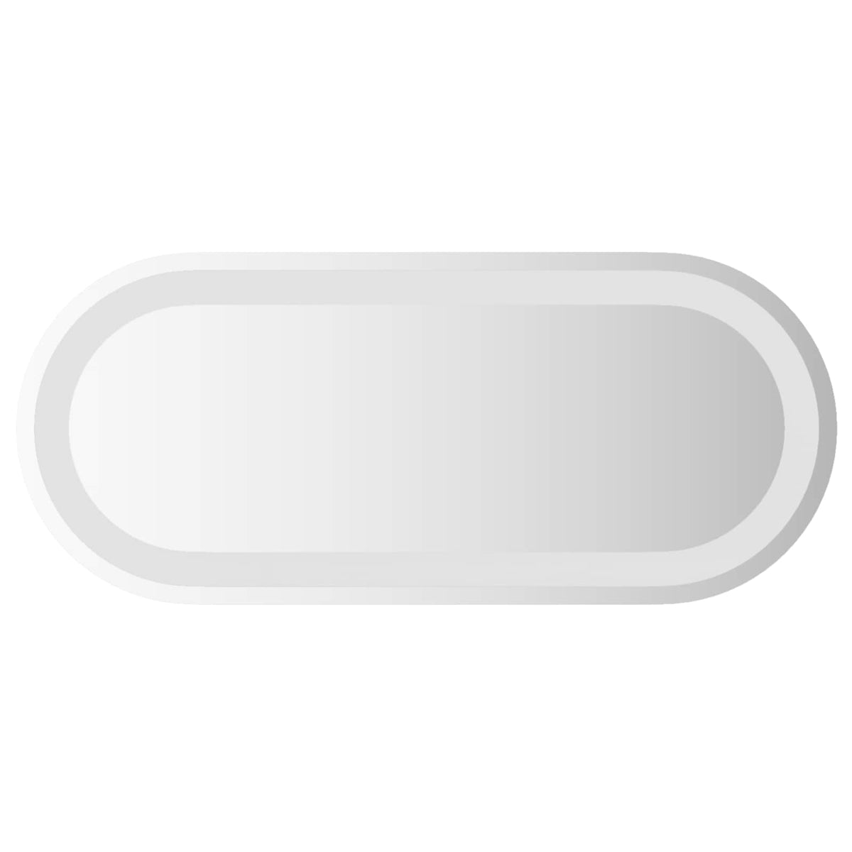 LED Badrumsspegel med spegel Transparent 60 x 25 cm härdat glas